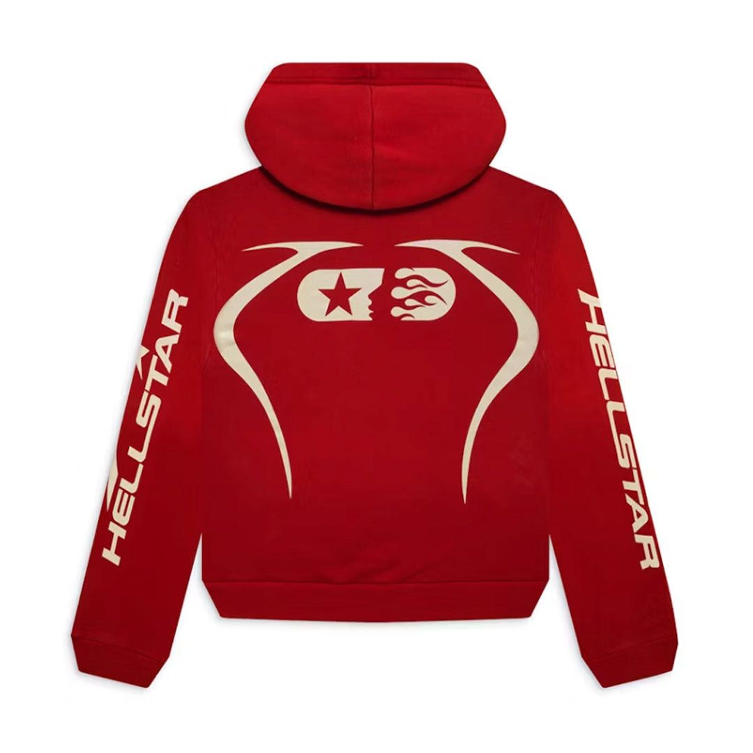 HELLSTAR Warm Up Sport Hoodie Red Size L / US 10 / IT 46 - 2 Thumbnail