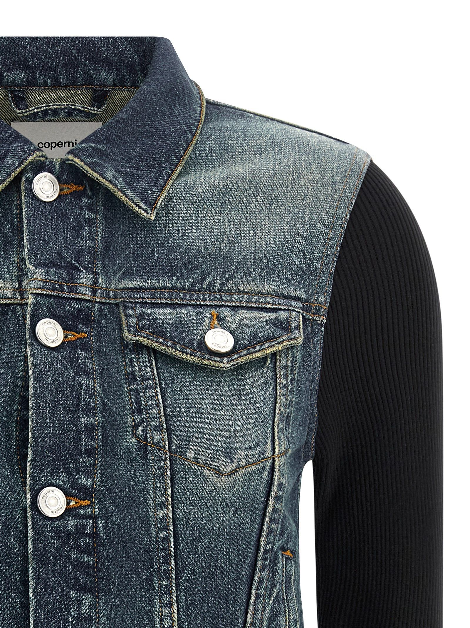 Coperni 'Hybrid Rib Denim' jacket Size M / US 6-8 / IT 42-44 - 3 Thumbnail
