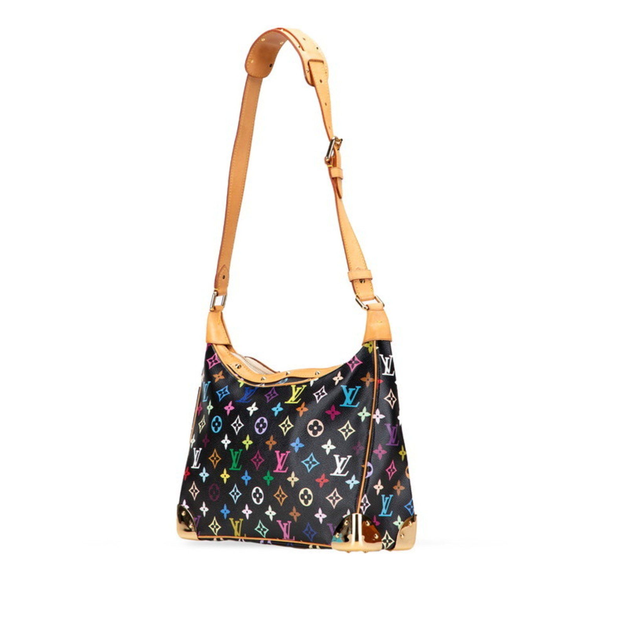 Louis Vuitton Louis Vuitton Monogram Multicolore Boulogne Shoulder Bag M92638 Noir Black Leather Women's LOUIS VUITTON Size ONE SIZE - 2 Thumbnail