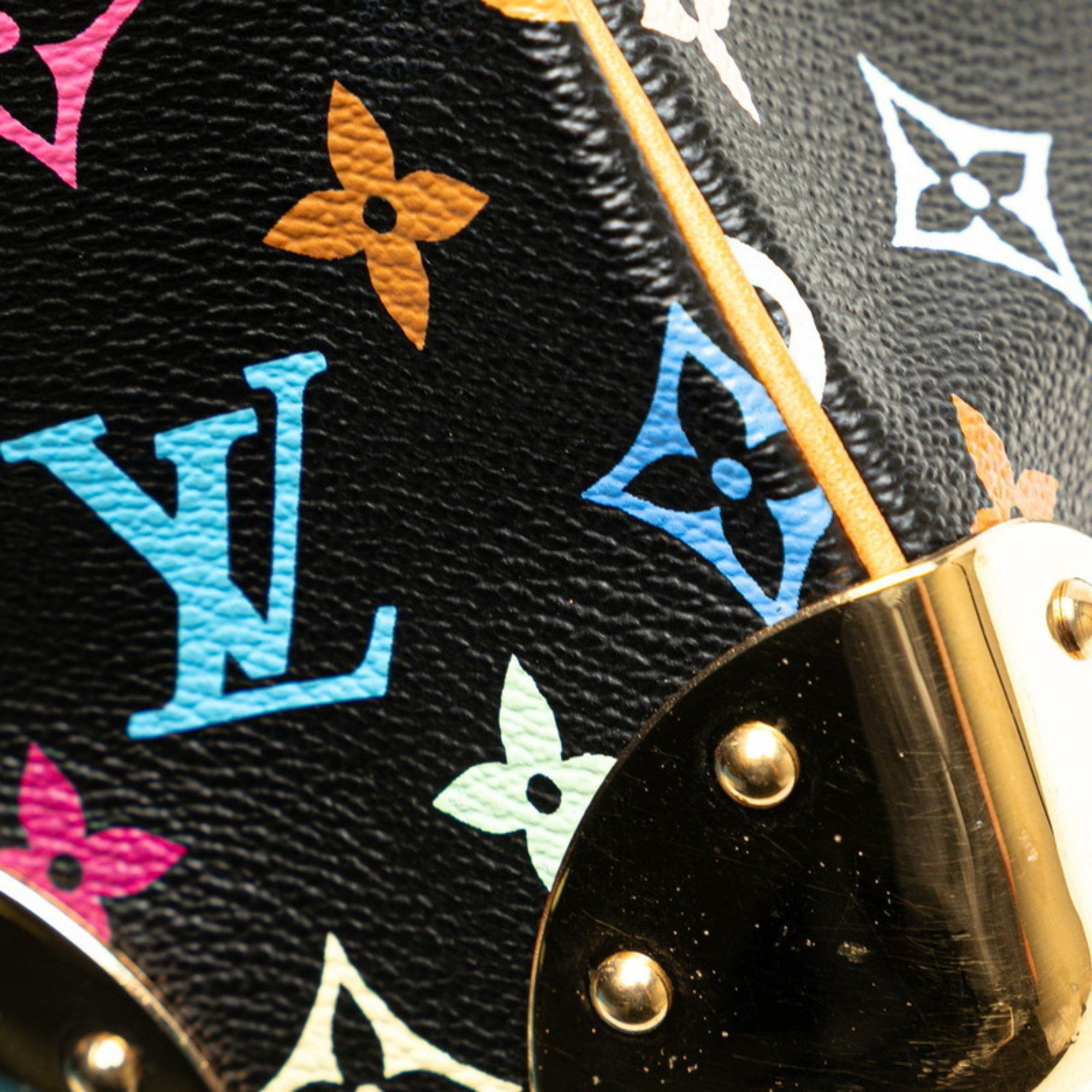 Louis Vuitton Louis Vuitton Monogram Multicolore Boulogne Shoulder Bag M92638 Noir Black Leather Women's LOUIS VUITTON Size ONE SIZE - 4 Thumbnail