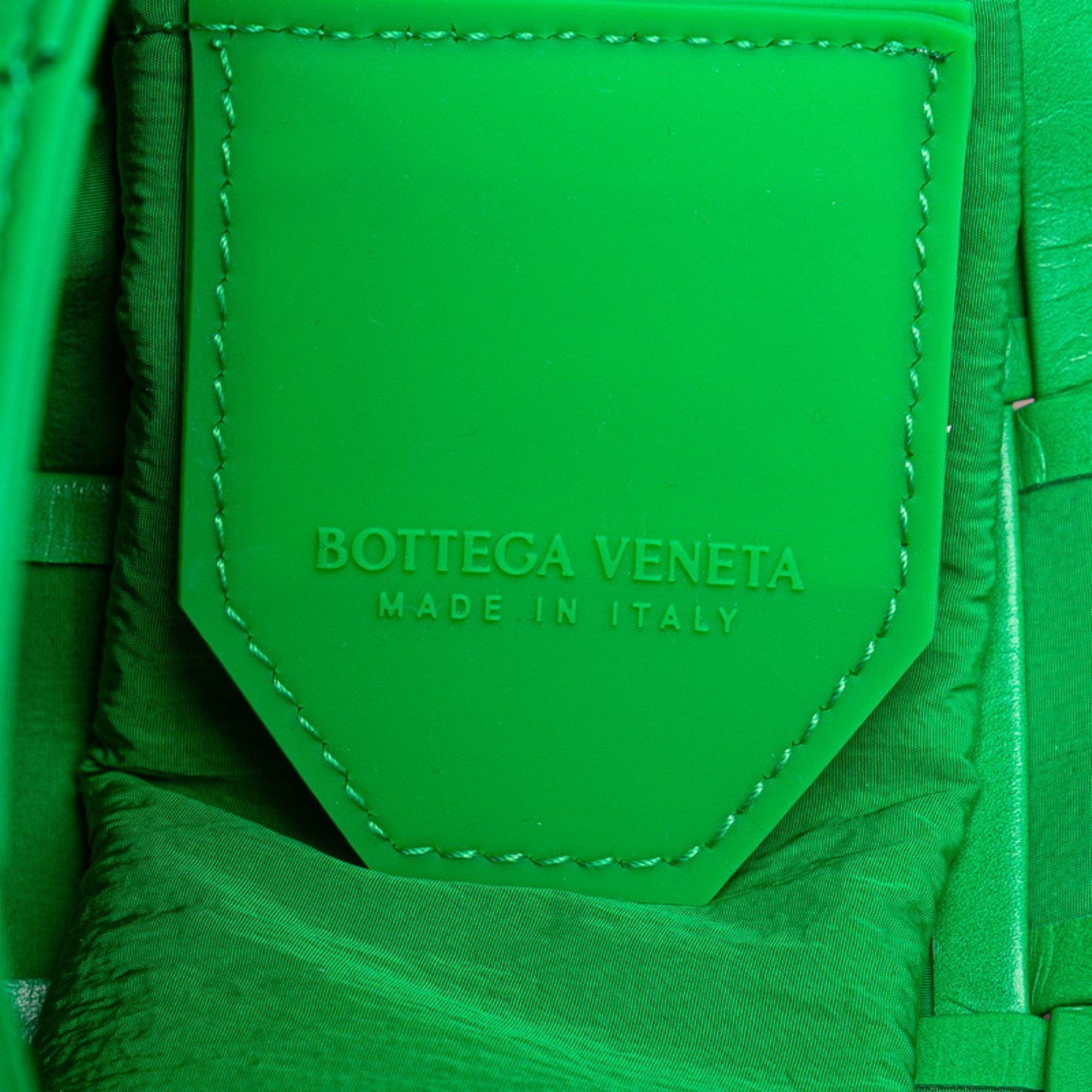 Bottega Veneta Bottega Veneta Maxi Intrecciato Mini Cassette Shoulder/Crossbody Bag in Paraquito Green Leather for Women Size ONE SIZE - 7 Thumbnail