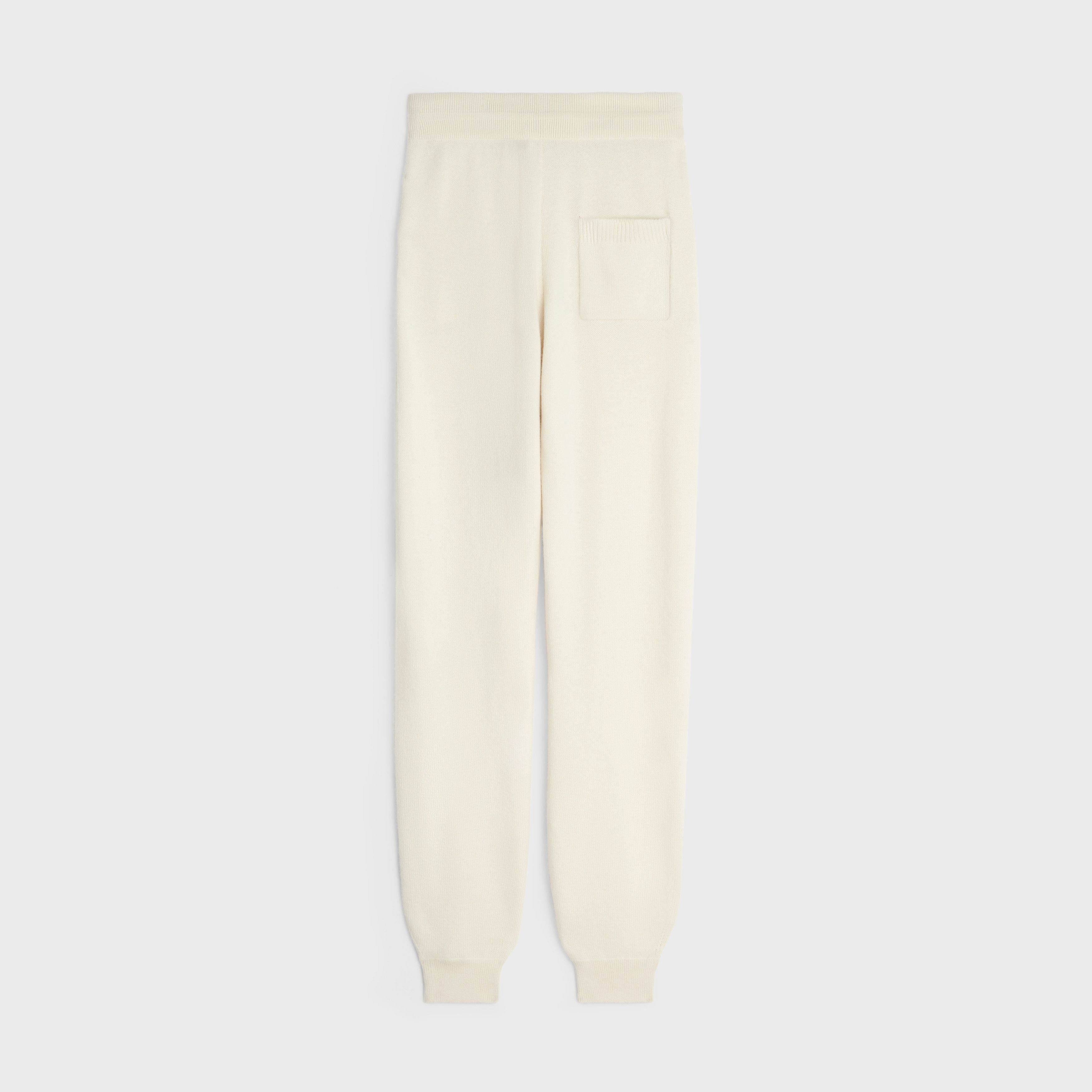 Celine track pants in cashmere wool white Size 25" / US 0 / IT 36 - 2 Thumbnail