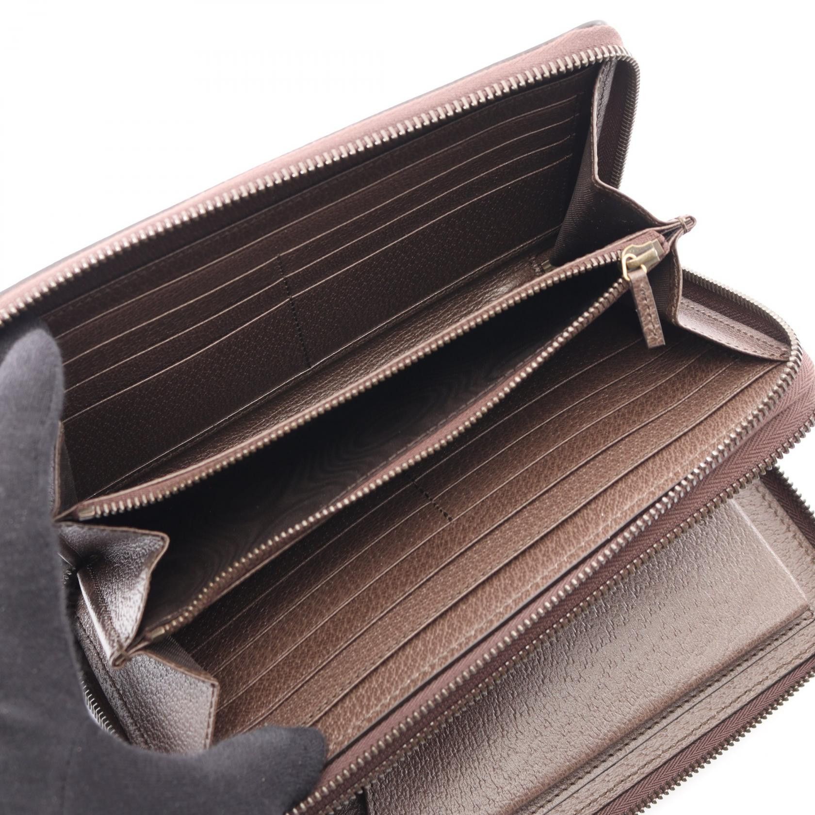 Gucci Gucci Gucci Ophidia GG Supreme Leather Long Wallet Leather Long Wallet 75161096IWT8745 DUTY FREE for USA Size ONE SIZE - 4 Thumbnail