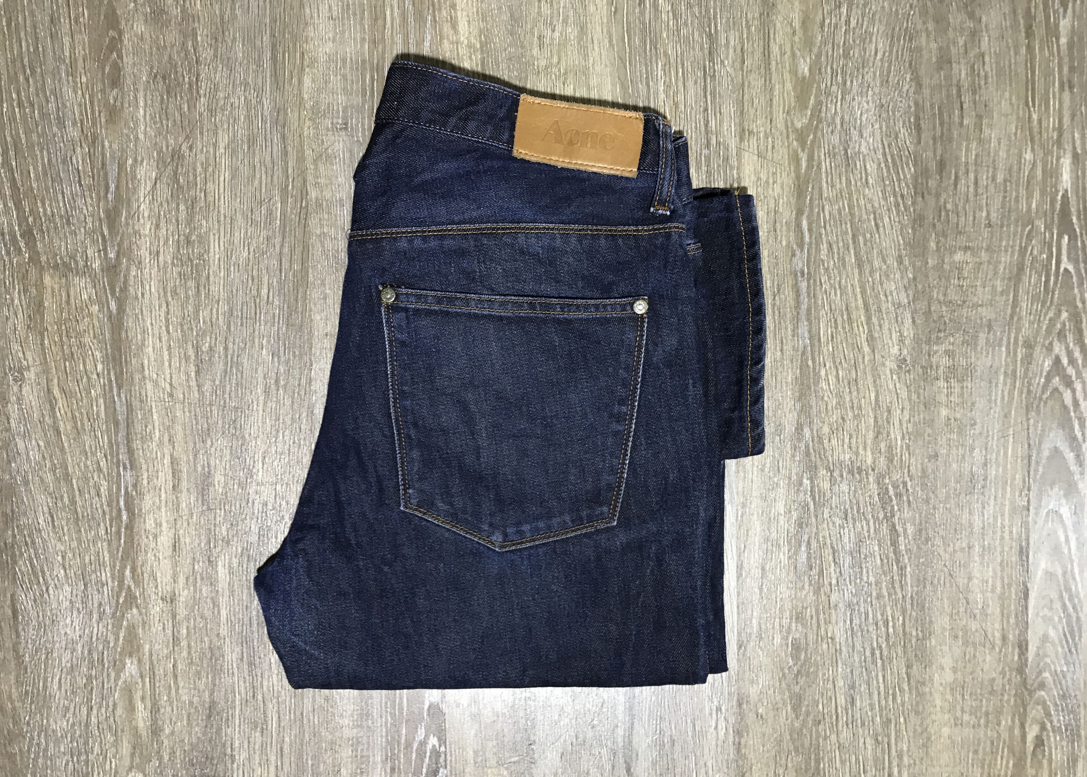 Acne Studios Acne Studios Max Raw Jean in Indigo mens | Grailed