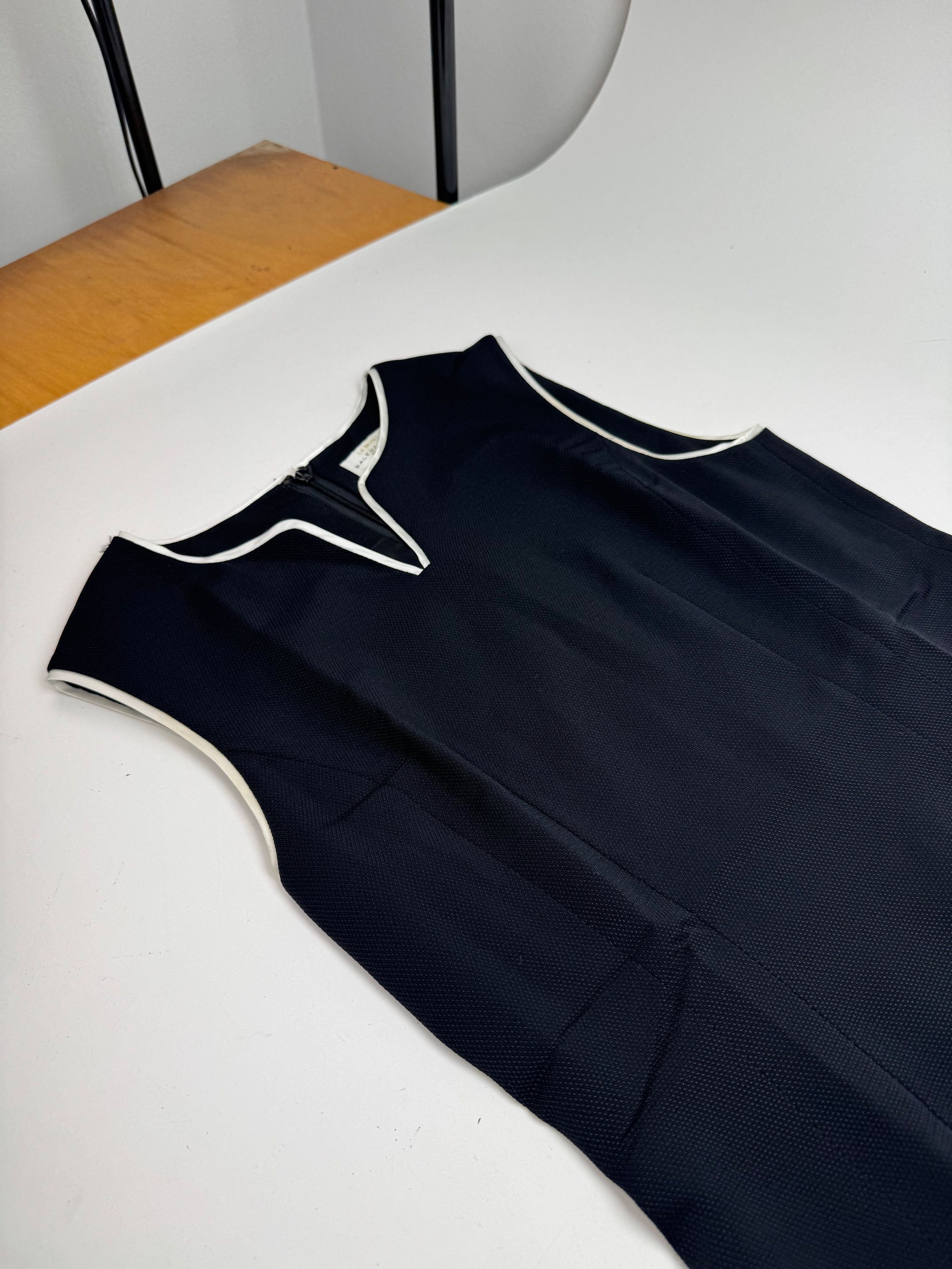 Balenciaga Vintage Dress Black White 38/M Size S / US 4 / IT 40 - 5 Thumbnail
