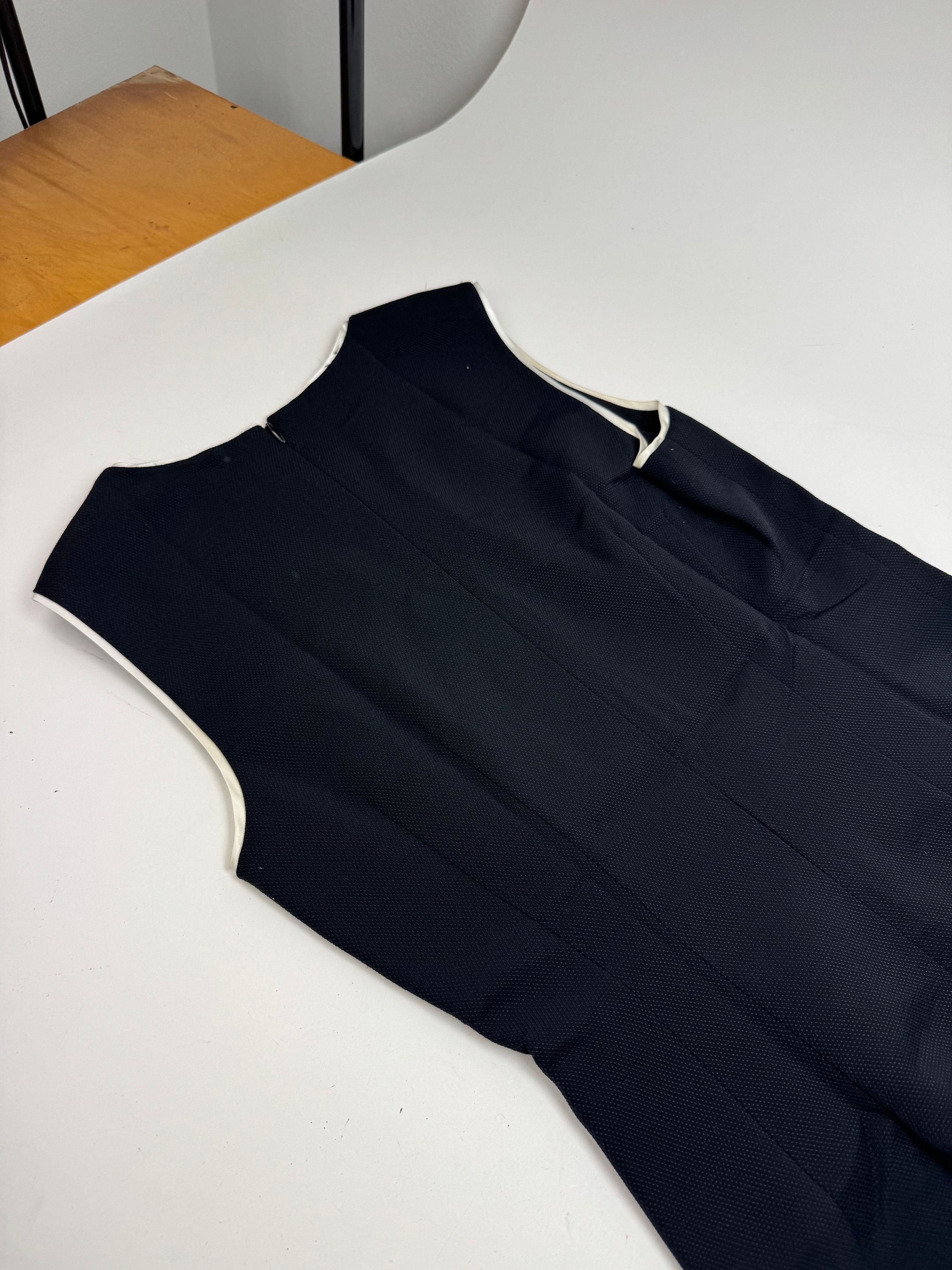 Balenciaga Vintage Dress Black White 38/M Size S / US 4 / IT 40 - 9 Thumbnail