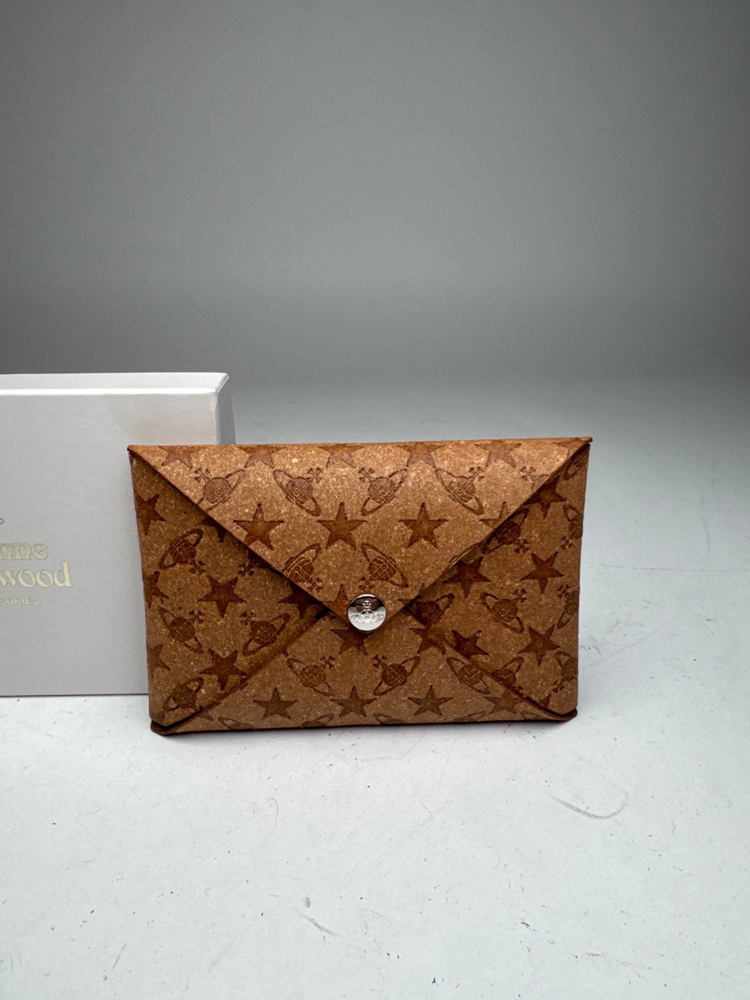 Vivienne Westwood Vintage Vegan Leather Monogram Card Holder Brown Size ONE SIZE - 3 Thumbnail