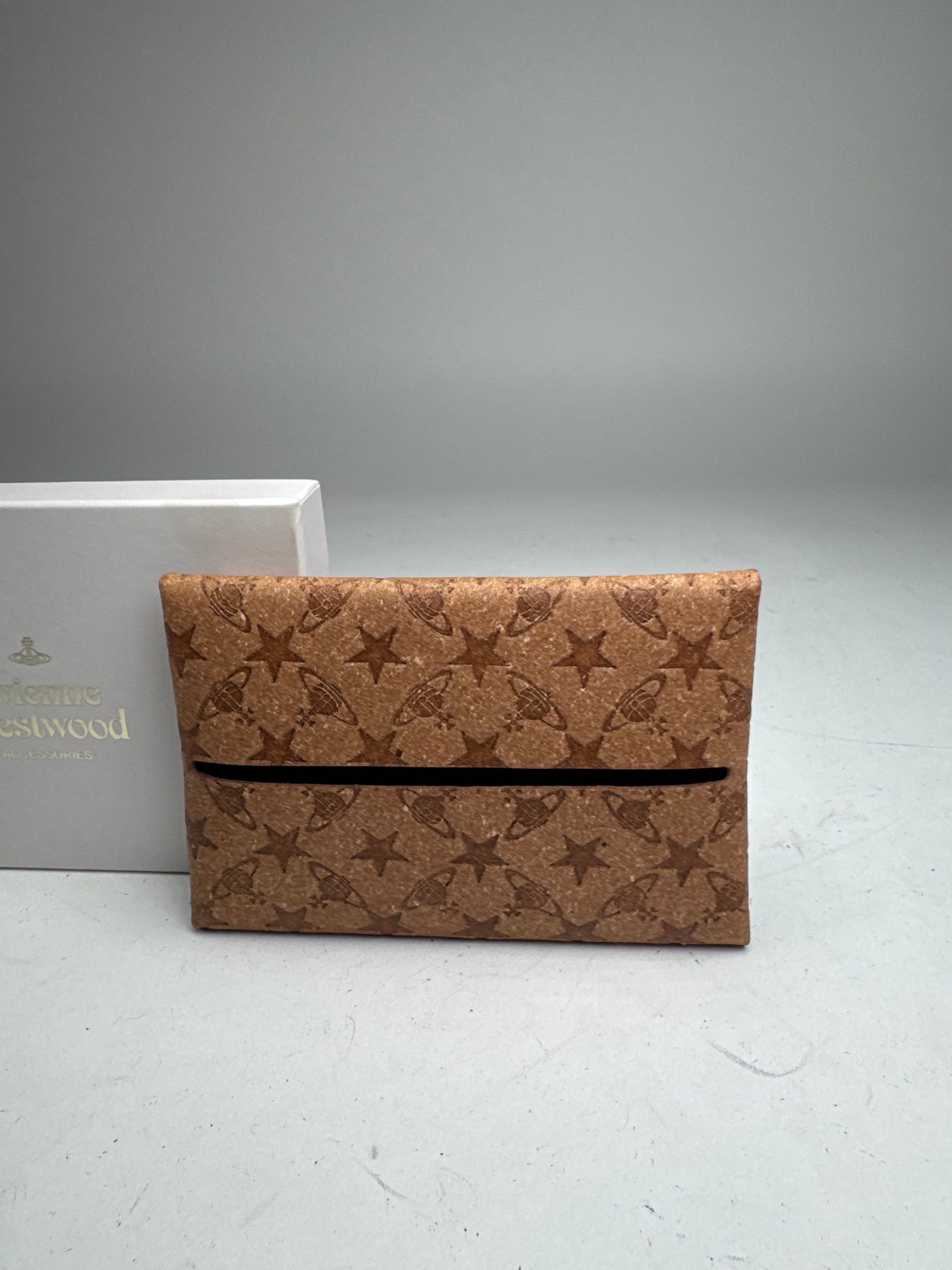 Vivienne Westwood Vintage Vegan Leather Monogram Card Holder Brown Size ONE SIZE - 4 Thumbnail