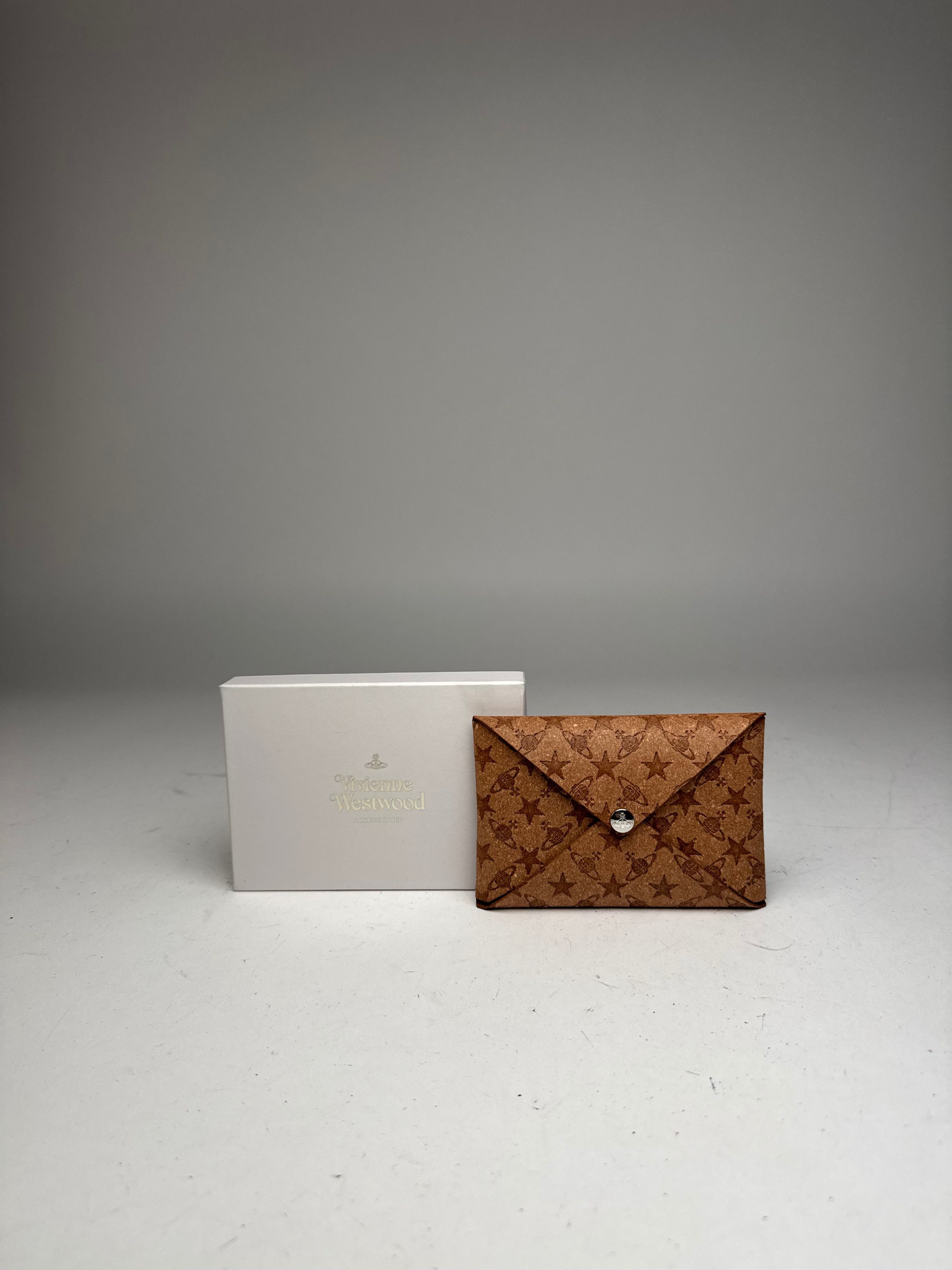 Vivienne Westwood Vintage Vegan Leather Monogram Card Holder Brown Size ONE SIZE - 7 Thumbnail