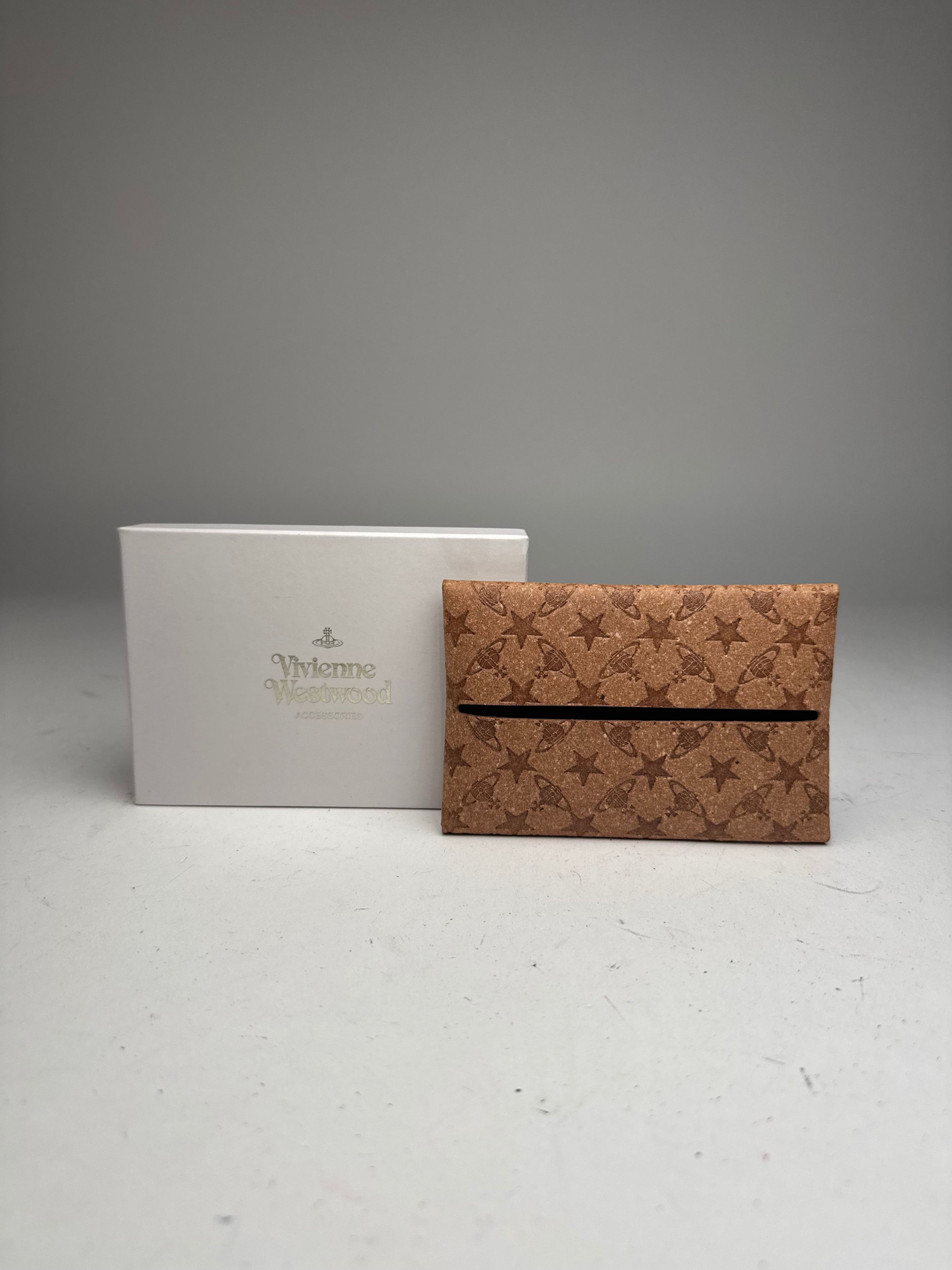 Vivienne Westwood Vintage Vegan Leather Monogram Card Holder Brown Size ONE SIZE - 2 Thumbnail