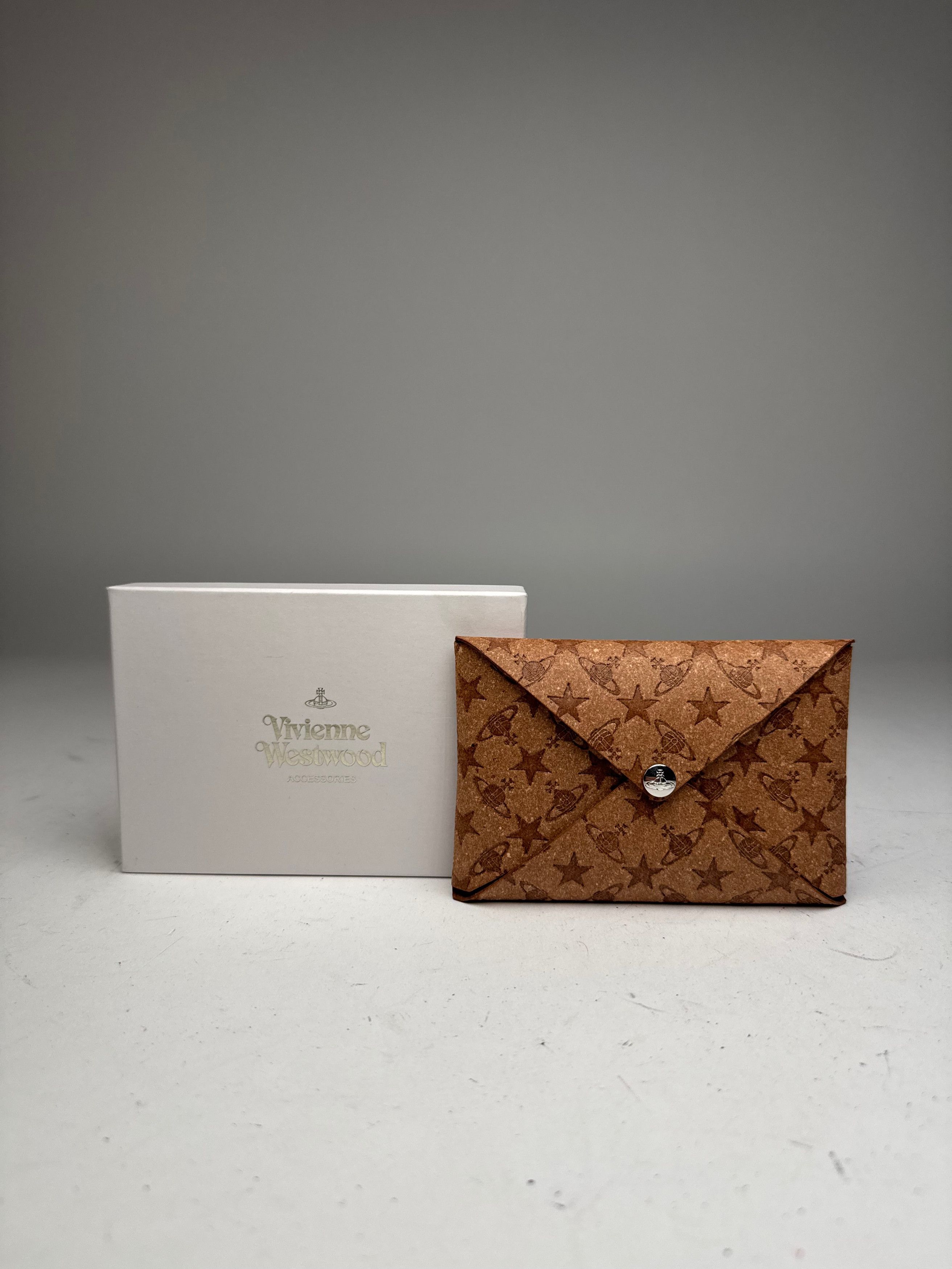 Vivienne Westwood Vintage Vegan Leather Monogram Card Holder Brown Size ONE SIZE - 11 Thumbnail