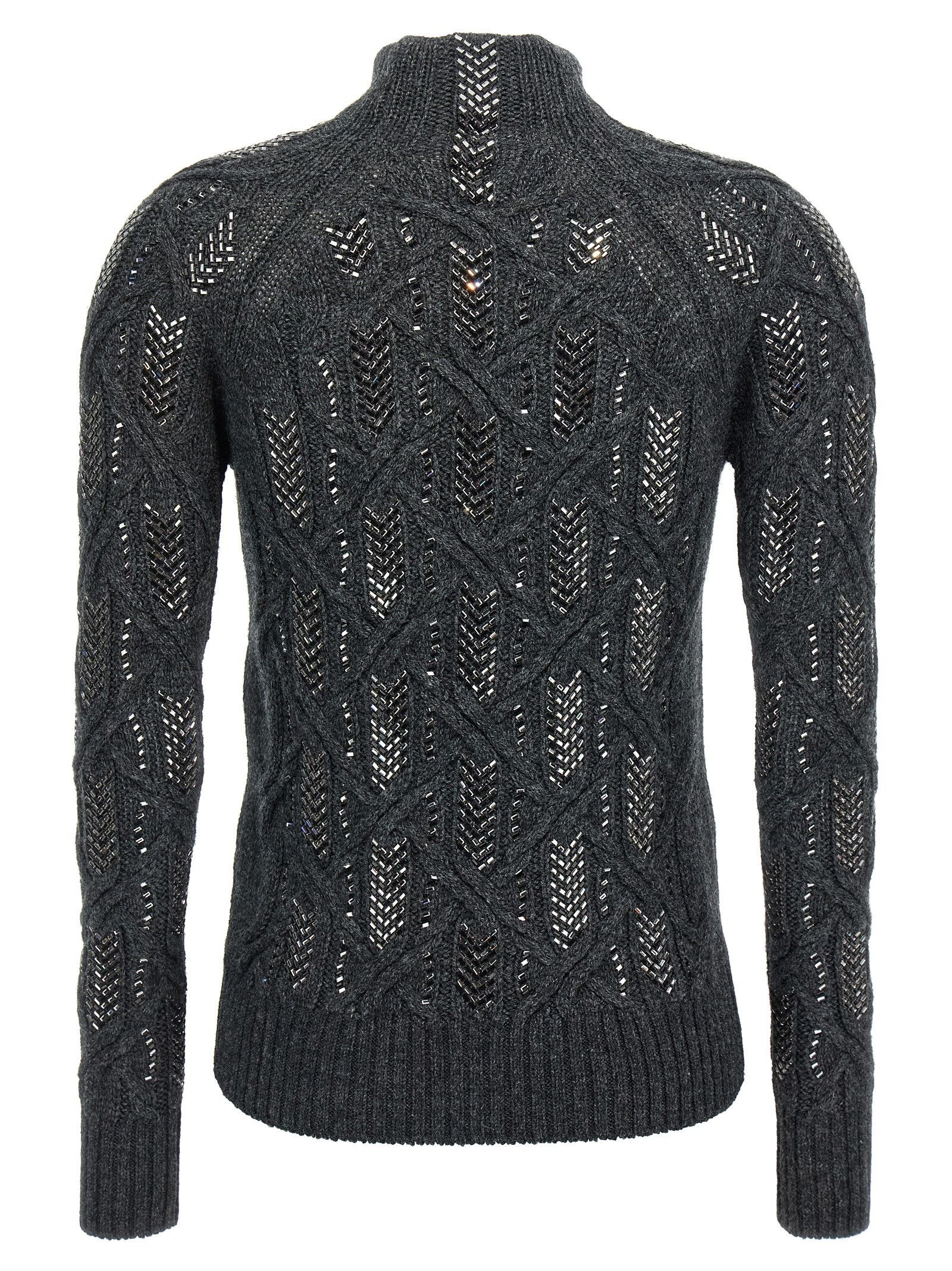 Ermanno Scervino Crystal braid sweater Size S / US 4 / IT 40 - 2 Thumbnail