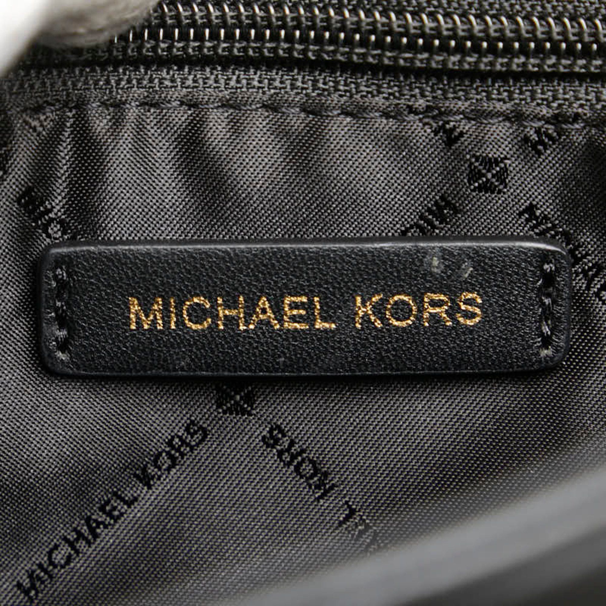 Michael Kors Michael Kors Serena Quilted Chain Shoulder Bag 35S2GNRL2U in Black Faux Leather Size ONE SIZE - 9 Thumbnail
