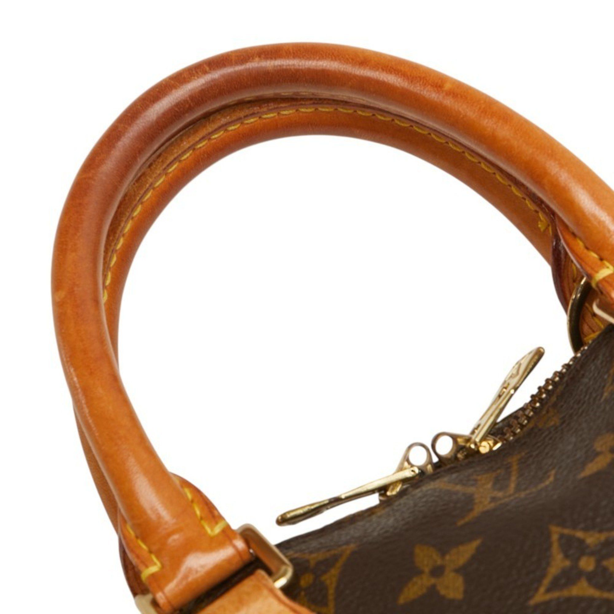 Louis Vuitton Monogram Alma PM Handbag M51130 Brown Leather Women's LOUIS VUITTON
