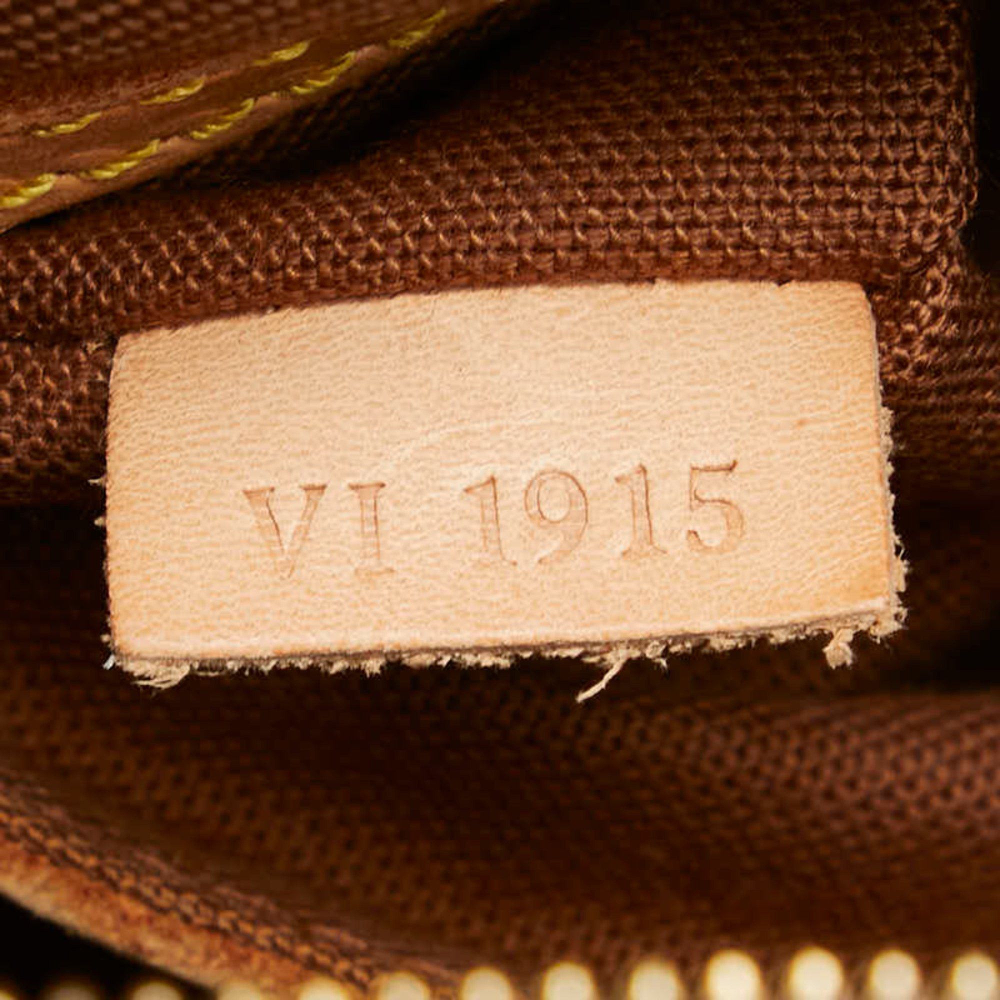 Louis Vuitton Monogram Alma PM Handbag M51130 Brown Leather Women's LOUIS VUITTON