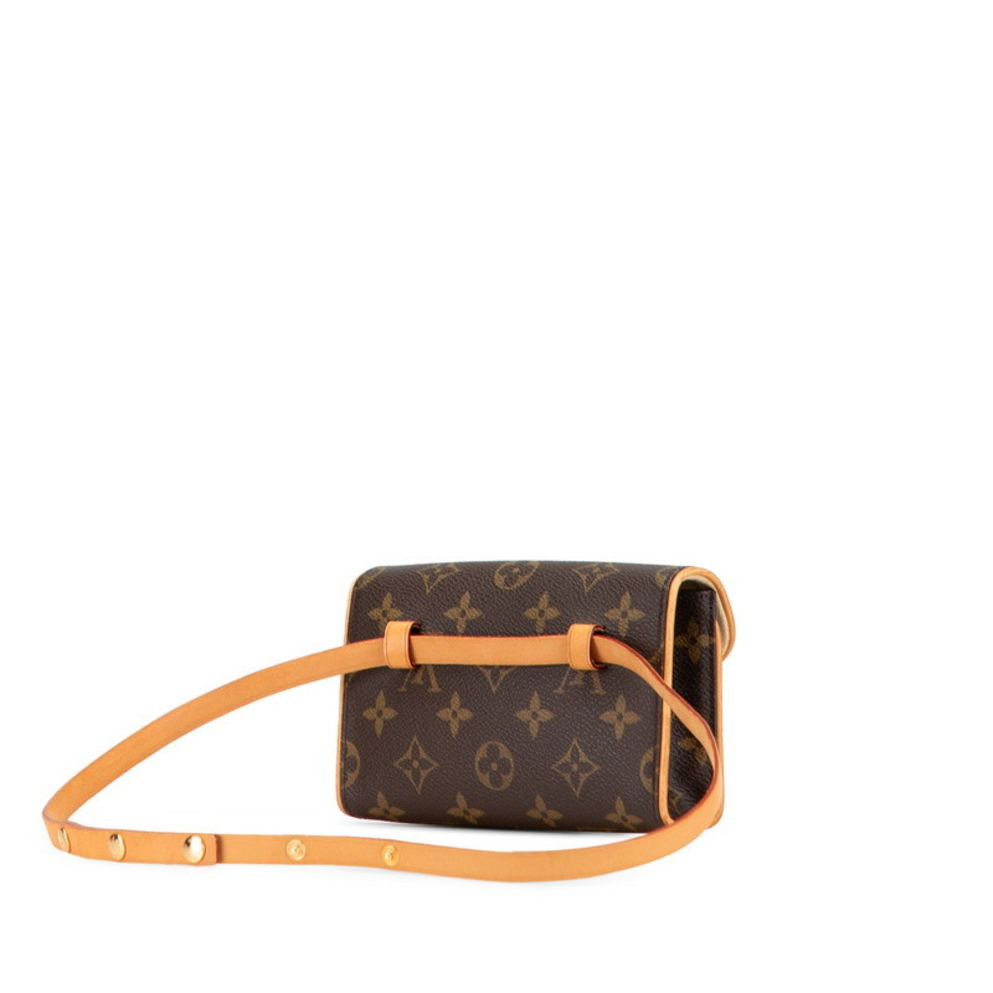 Louis Vuitton Louis Vuitton Monogram Florentine Pochette Body Bag, Waist Shoulder Bag M51855 Brown Leather Women's LOUIS VUITTON Size ONE SIZE - 2 Thumbnail