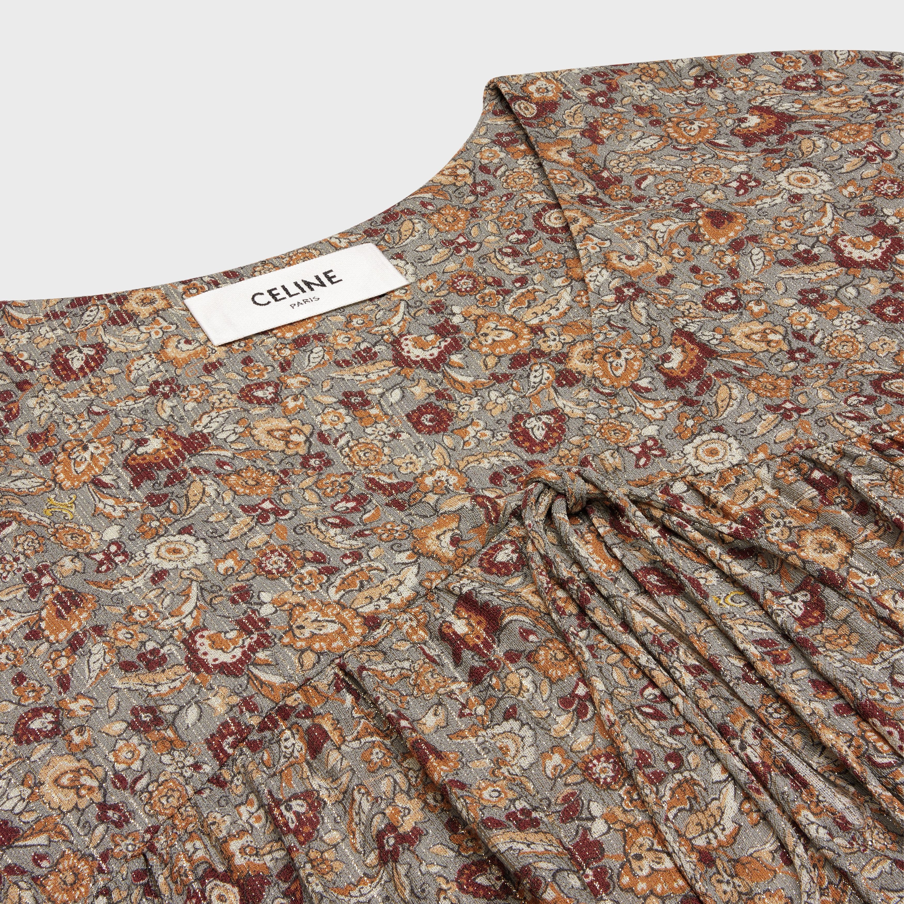 Celine midi dress in lamé sablé Size L / US 10 / IT 46 - 3 Thumbnail