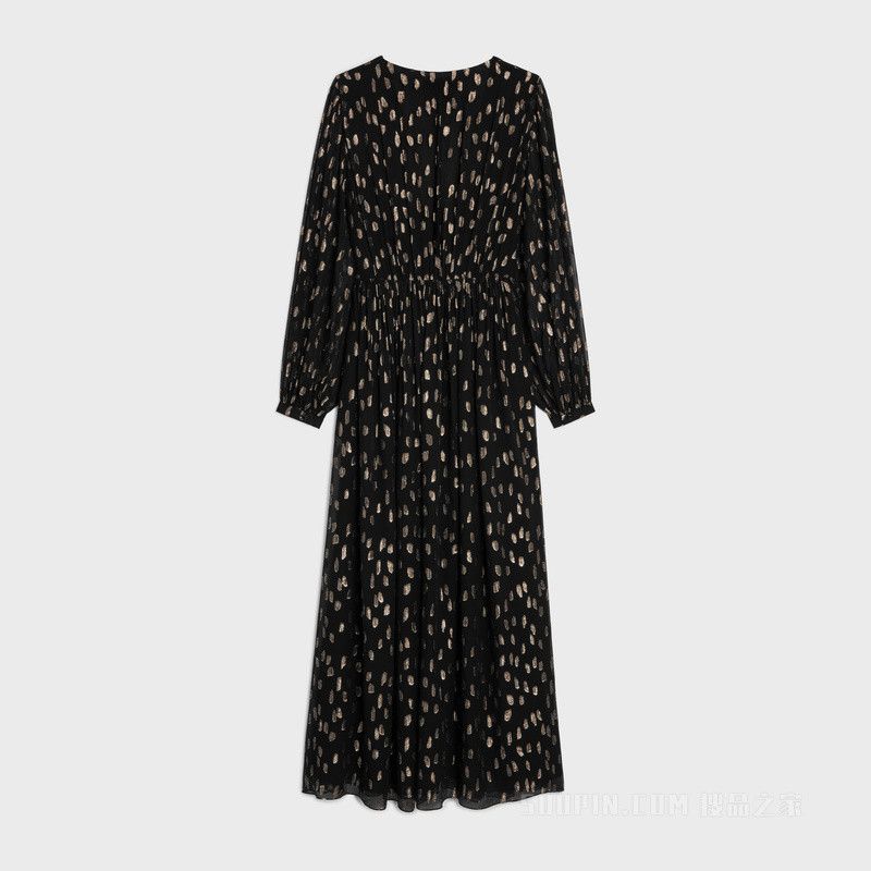 Celine long dress in fil coupe silk georgette Size S / US 4 / IT 40 - 2 Thumbnail