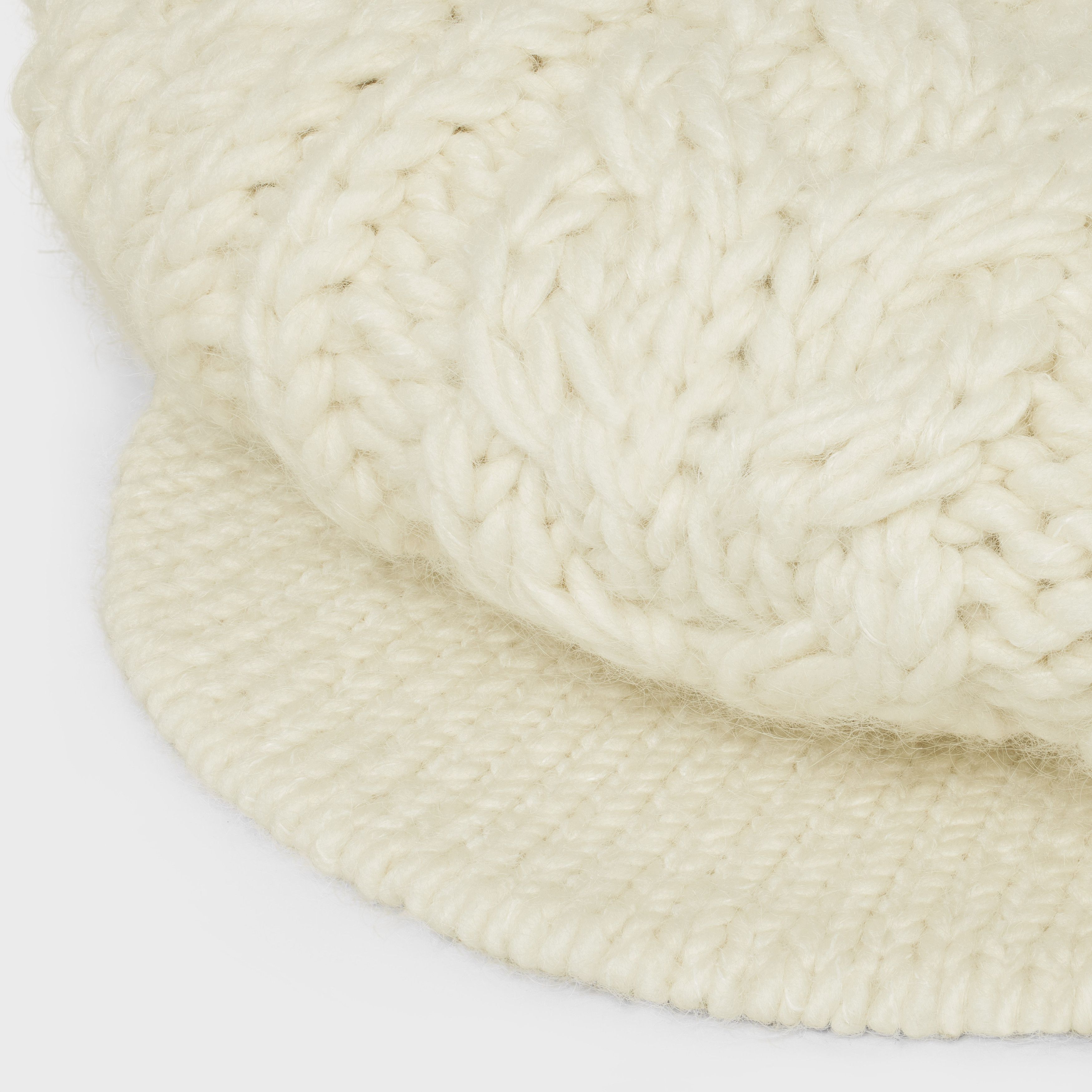 Celine beret in aran mohair wool Size ONE SIZE - 5 Thumbnail