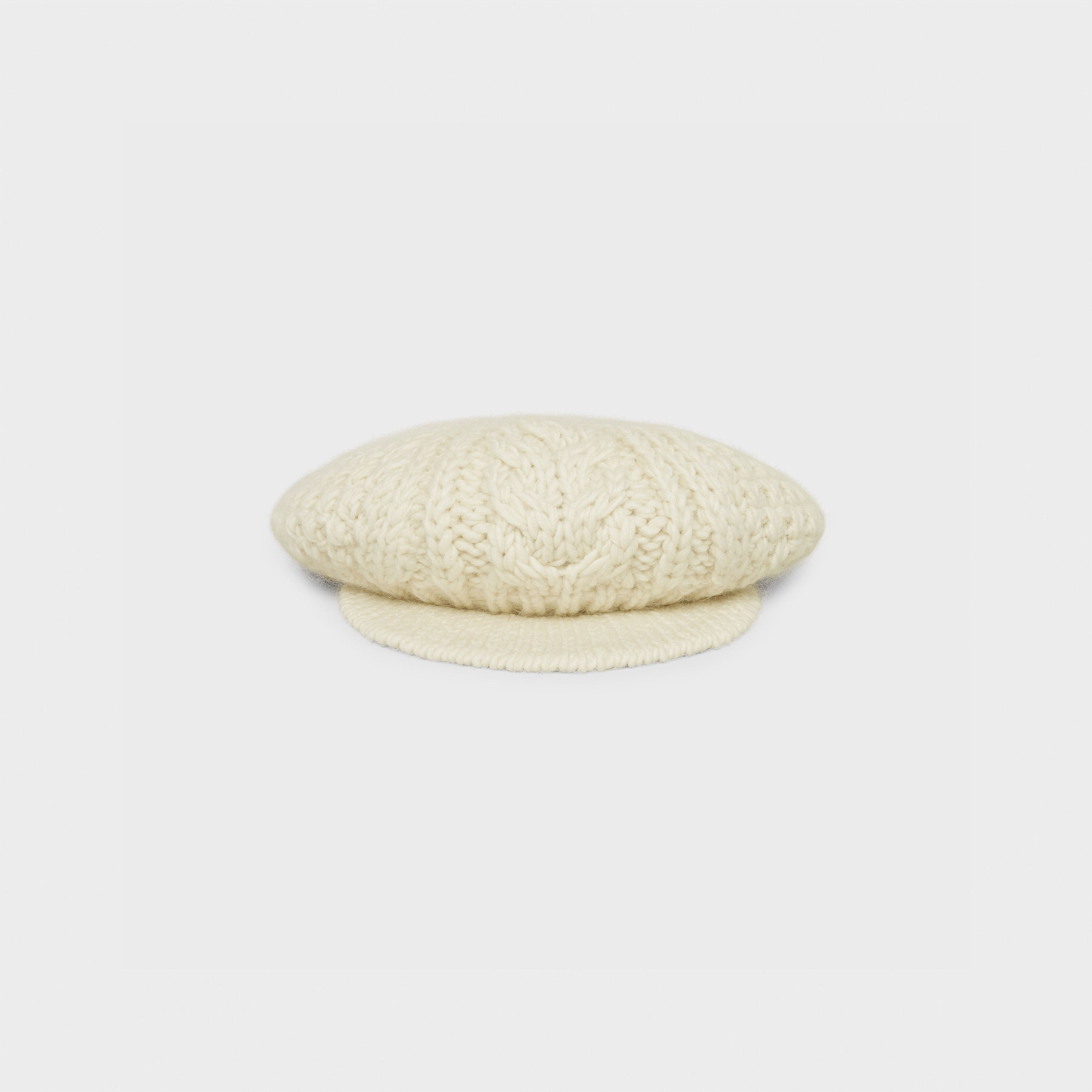 Celine beret in aran mohair wool Size ONE SIZE - 2 Thumbnail