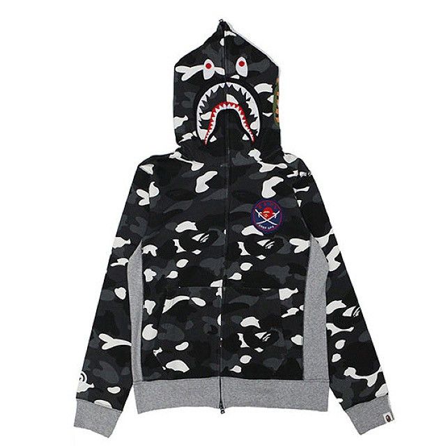 Bape Bape city camo shark hoodie Chef Ops Grailed