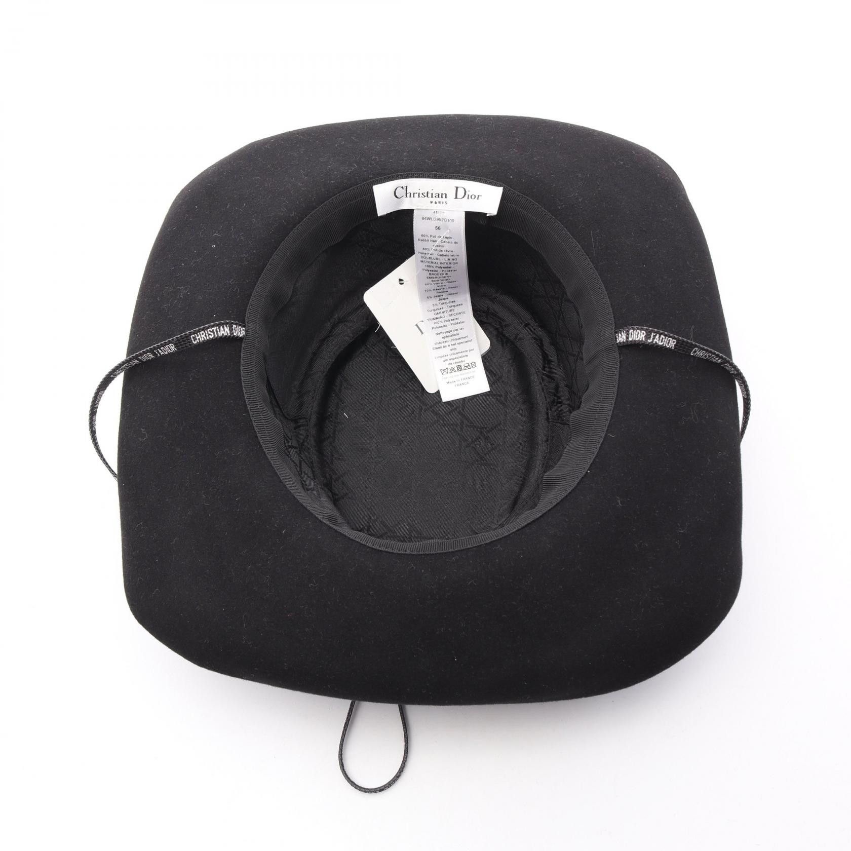 Dior Dior Dior Rabbit Hat Natural Material Hats 84WLD952G10090056 DUTY FREE for USA Size ONE SIZE - 3 Thumbnail