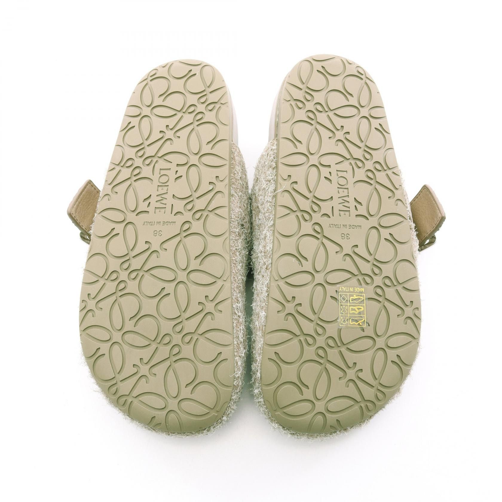 Loewe Loewe Loewe Ease Buckle Brushed Suede Mule Suede Shoes LLSS379X06416040 DUTY FREE for USA Size ONE SIZE - 4 Thumbnail