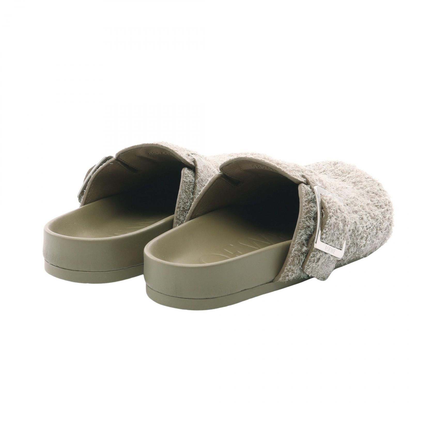 Loewe Loewe Loewe Ease Buckle Brushed Suede Mule Suede Shoes LLSS379X06416040 DUTY FREE for USA Size ONE SIZE - 2 Thumbnail