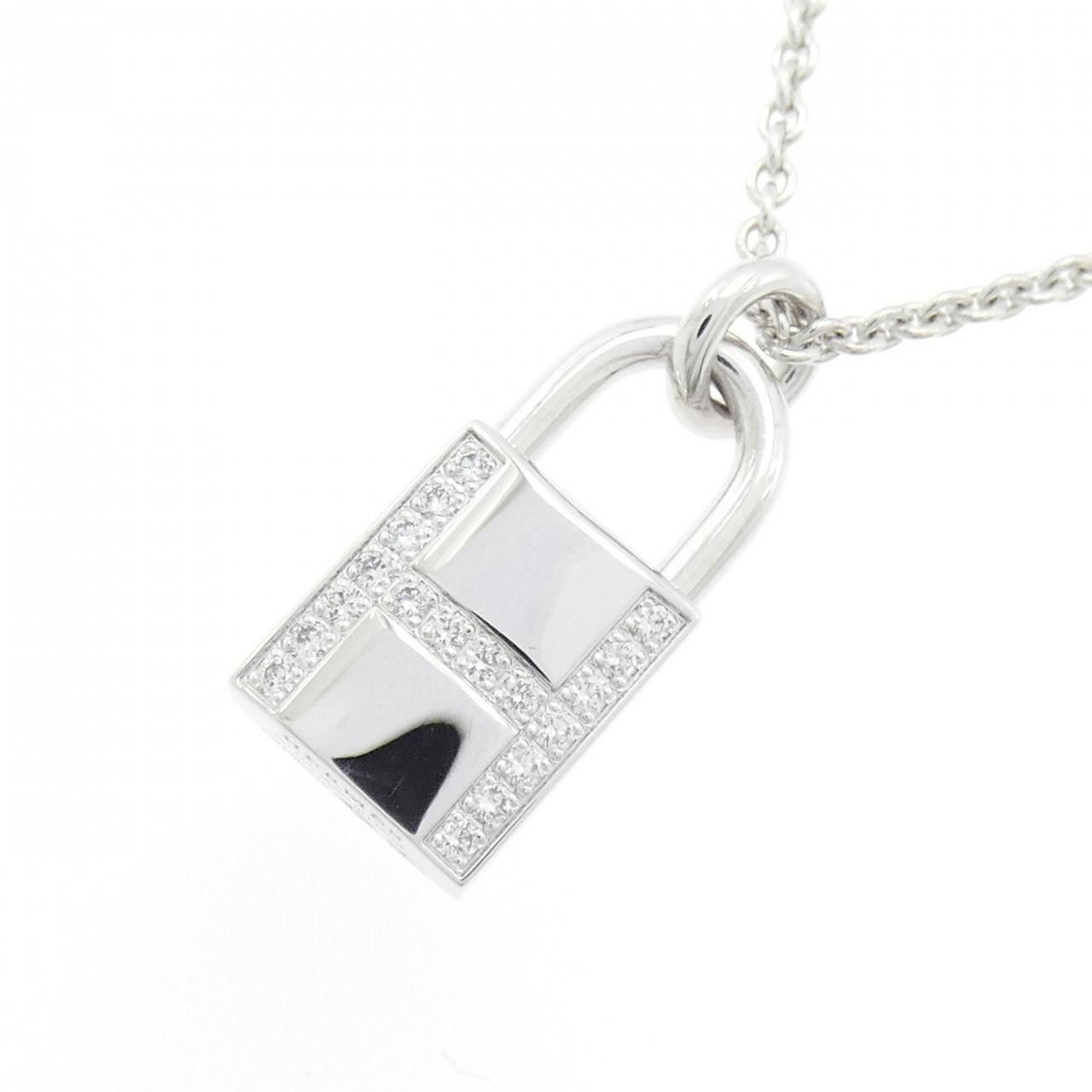 Hermes Hermes Hermes Amulette Cadena 750 White Gold Diamond Necklace Metal Necklace DUTY FREE for USA Size ONE SIZE - 3 Thumbnail