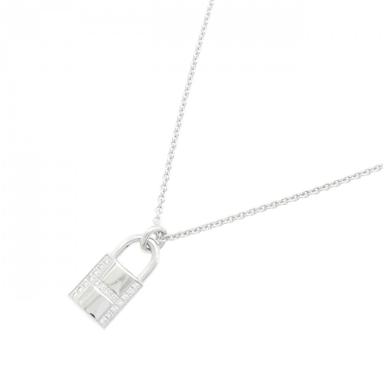 Hermes Hermes Hermes Amulette Cadena 750 White Gold Diamond Necklace Metal Necklace DUTY FREE for USA Size ONE SIZE - 2 Thumbnail