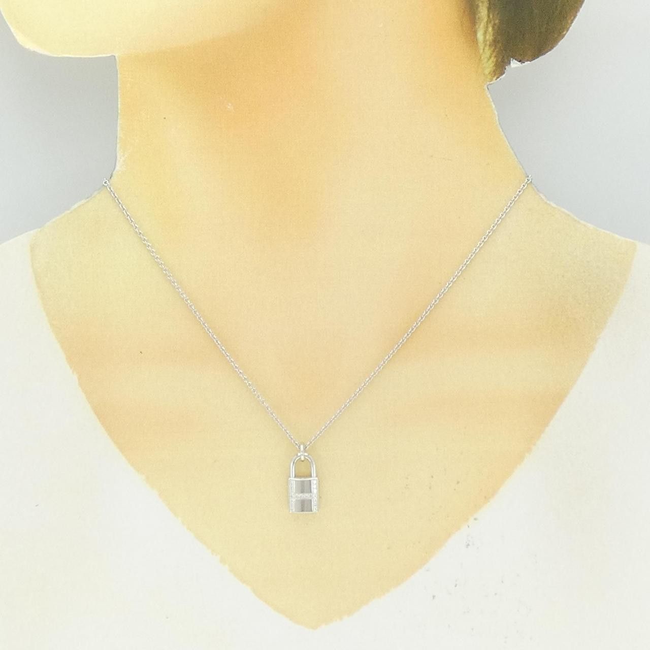 Hermes Hermes Hermes Amulette Cadena 750 White Gold Diamond Necklace Metal Necklace DUTY FREE for USA Size ONE SIZE - 6 Thumbnail