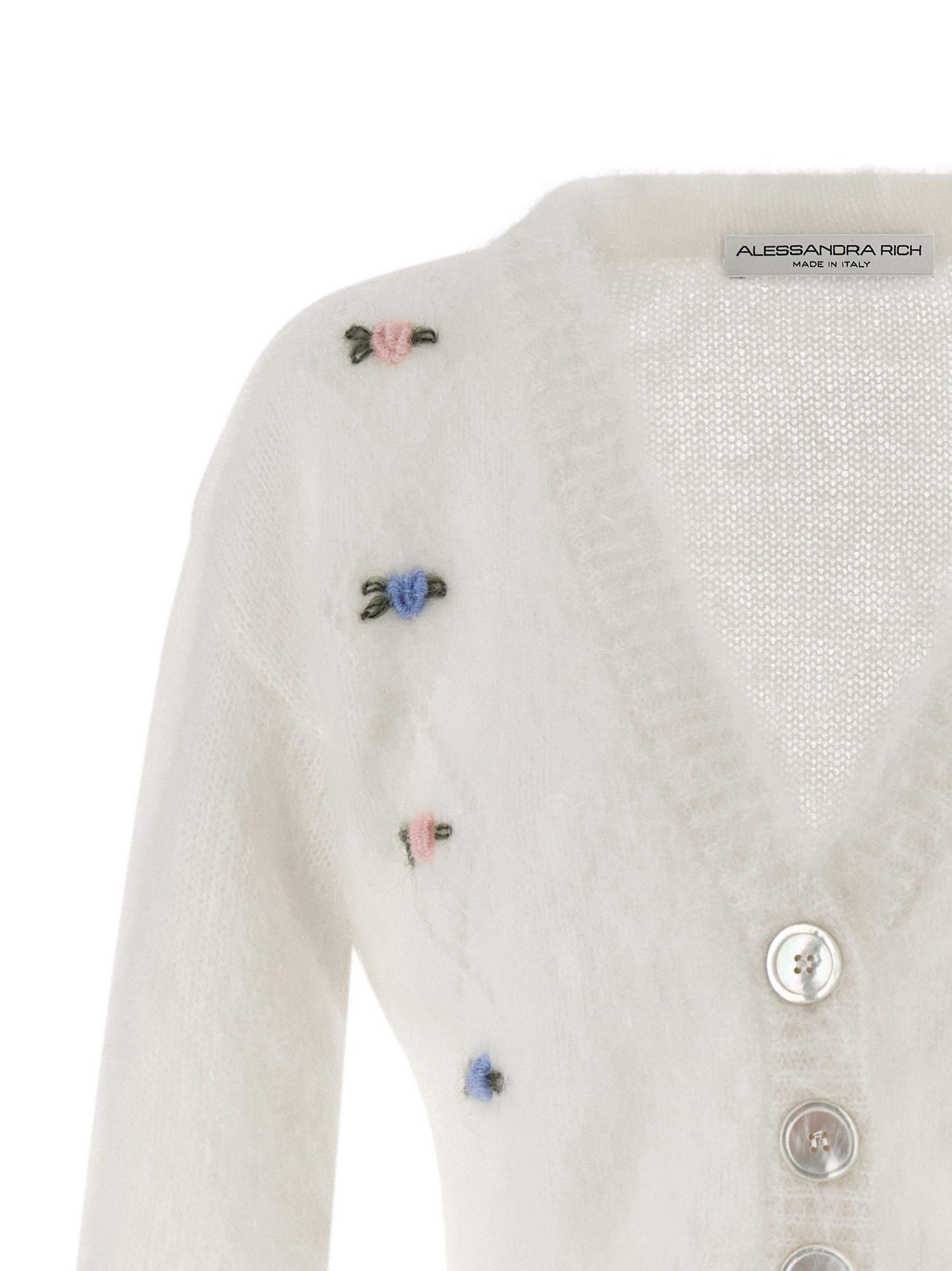 Alessandra Rich 'Carded Mohair' cardigan Size M / US 6-8 / IT 42-44 - 3 Thumbnail