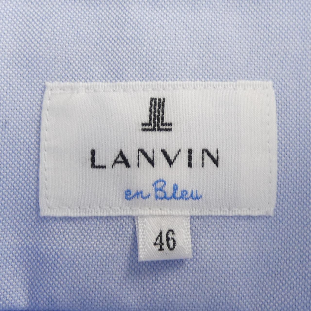 Lanvin Lanvin LANVIN en Bleu Shirt Cotton Dress Shirt DUTY FREE for USA Size ONE SIZE - 4 Thumbnail