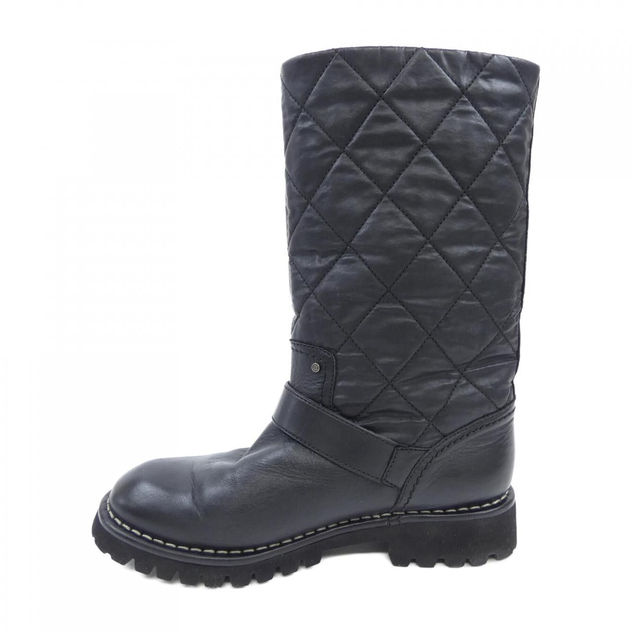 Chanel Chanel Chanel G26590 Shearling Boots Natural Material Shoes G26590 DUTY FREE for USA Size ONE SIZE - 2 Thumbnail