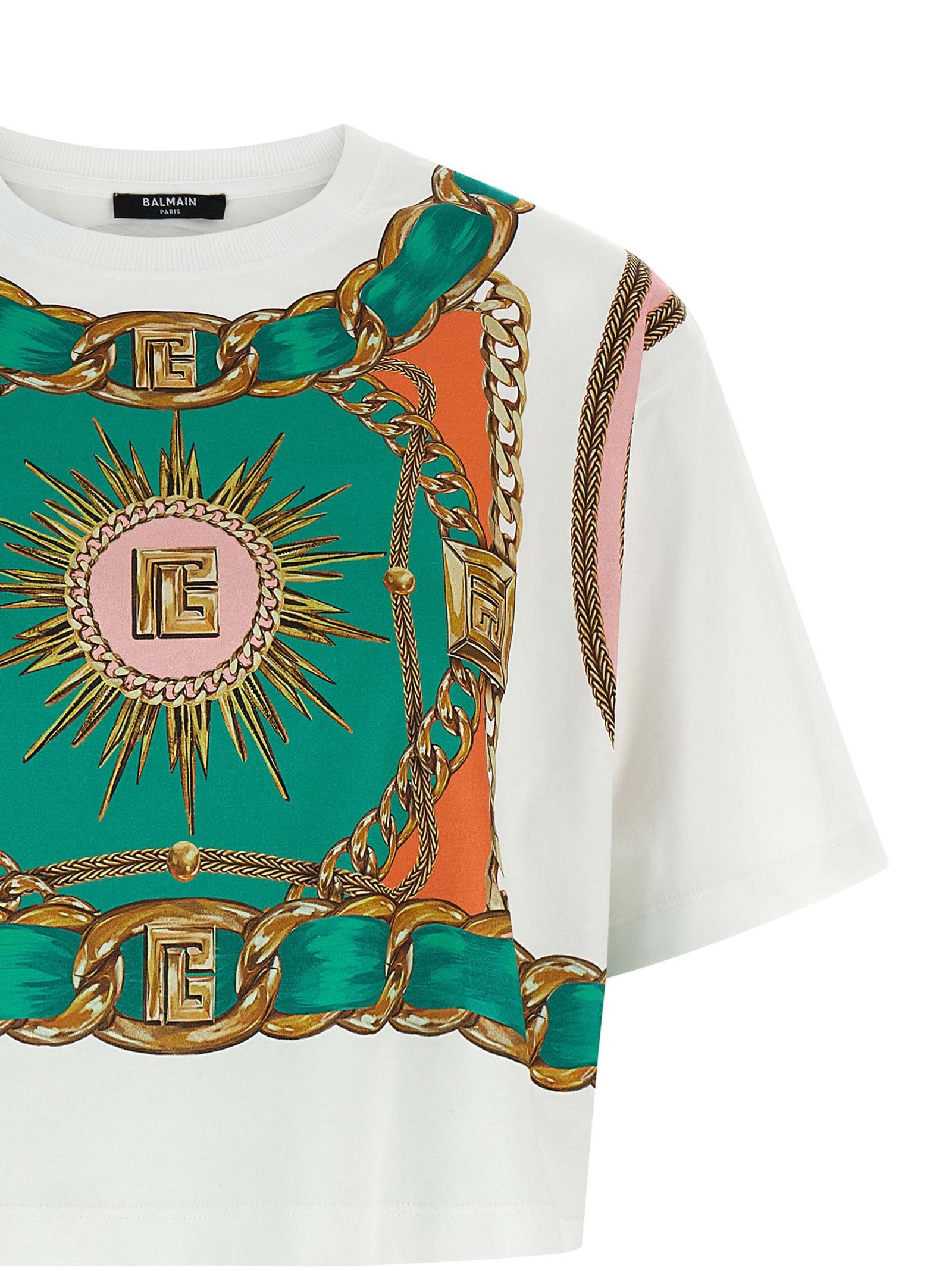 Balmain 'Balmain Foulard' print T-shirt Size XS / US 0-2 / IT 36-38 - 3 Thumbnail