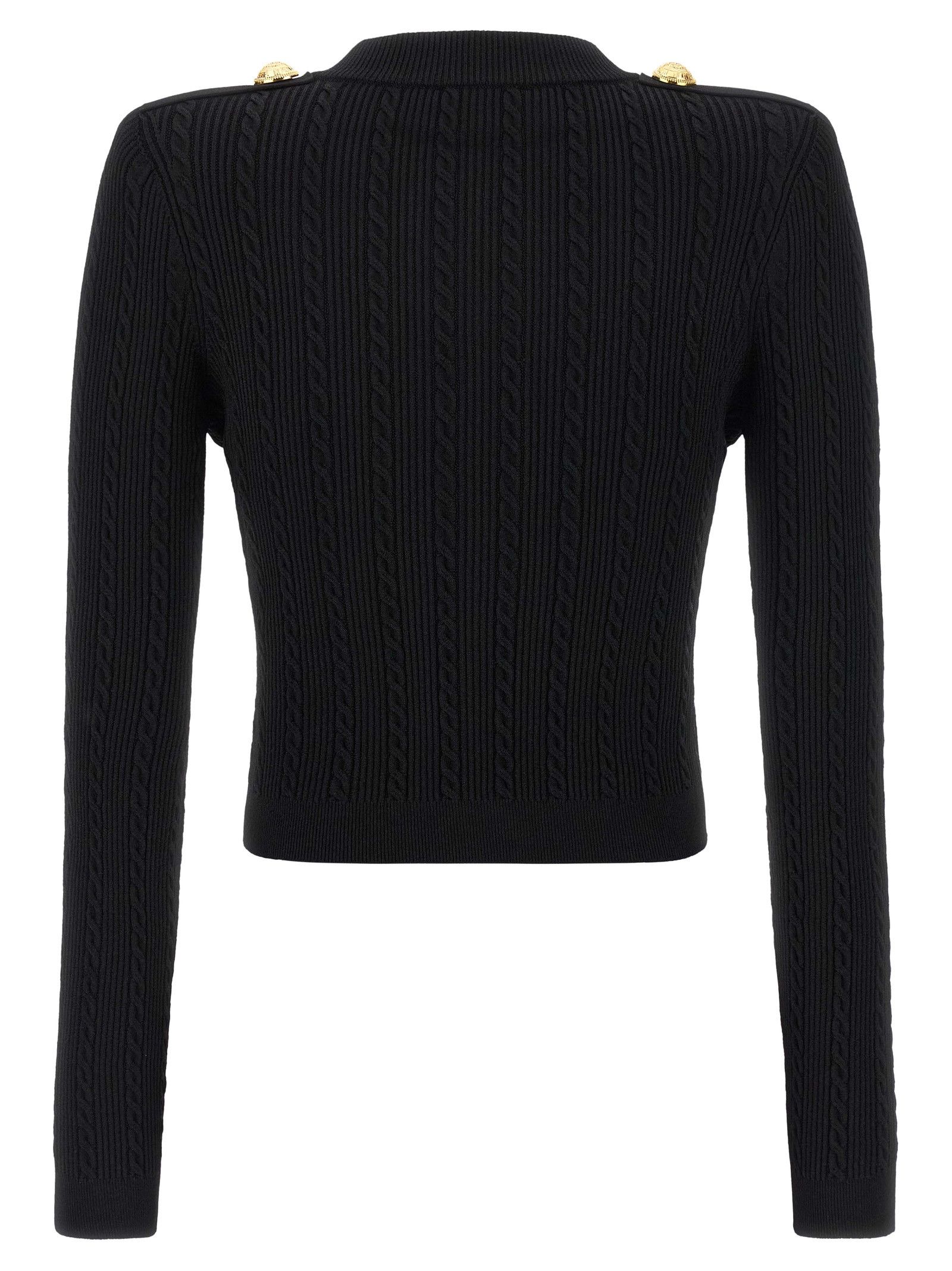 Balmain Twisted knit cardigan Size M / US 6-8 / IT 42-44 - 2 Thumbnail