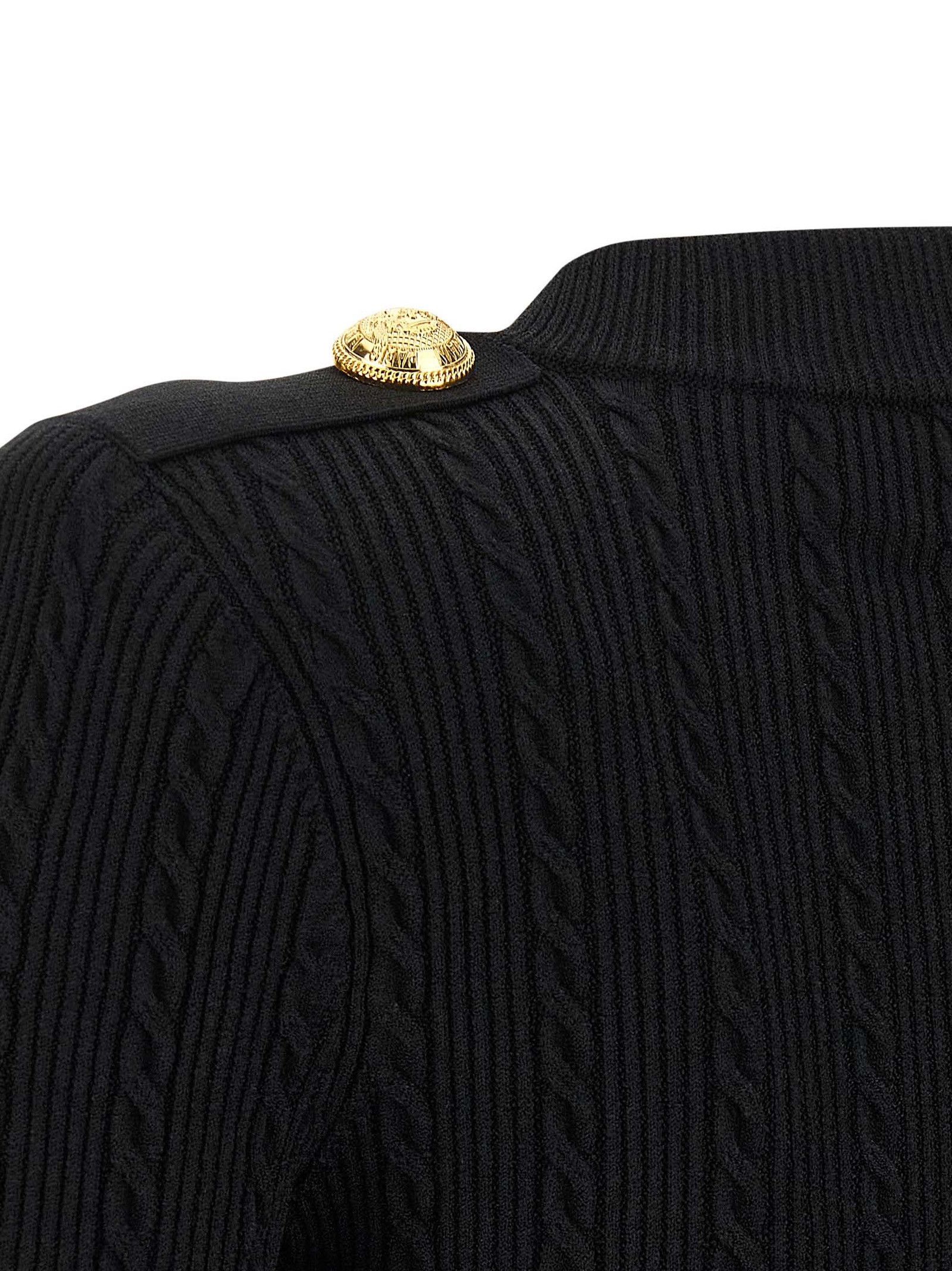 Balmain Twisted knit cardigan Size M / US 6-8 / IT 42-44 - 4 Thumbnail