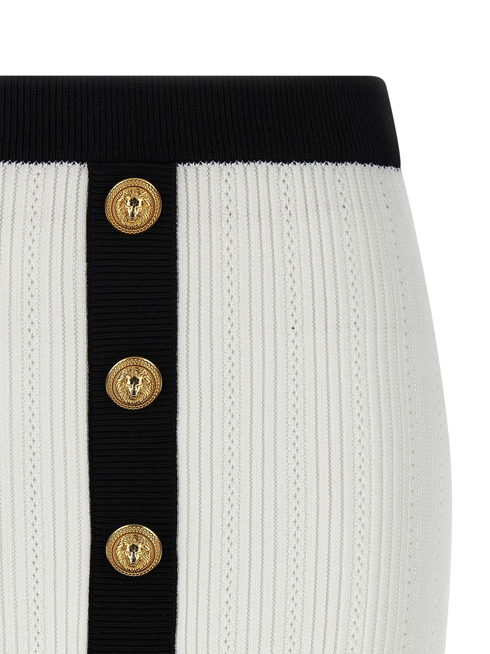 Balmain Two-tone miniskirt Size 34" / US 12 / IT 48 - 3 Thumbnail