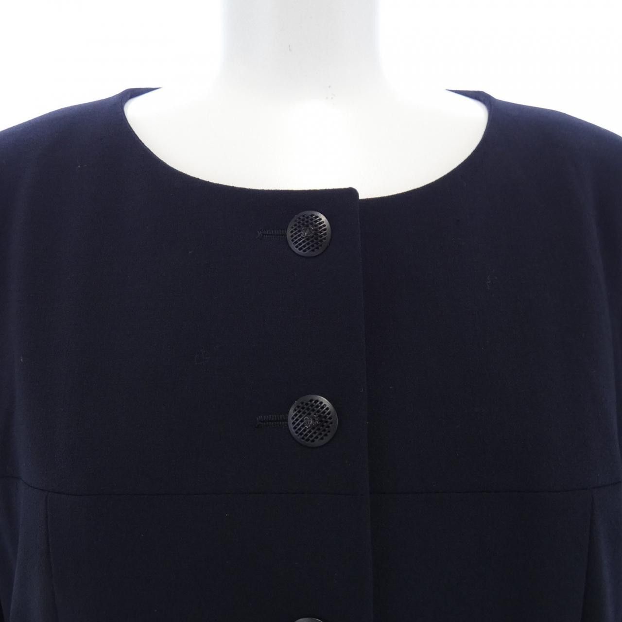 Chanel Chanel Chanel Collarless Jacket Cotton Outerwear P19491V11195 02P DUTY FREE for USA Size ONE SIZE - 5 Thumbnail