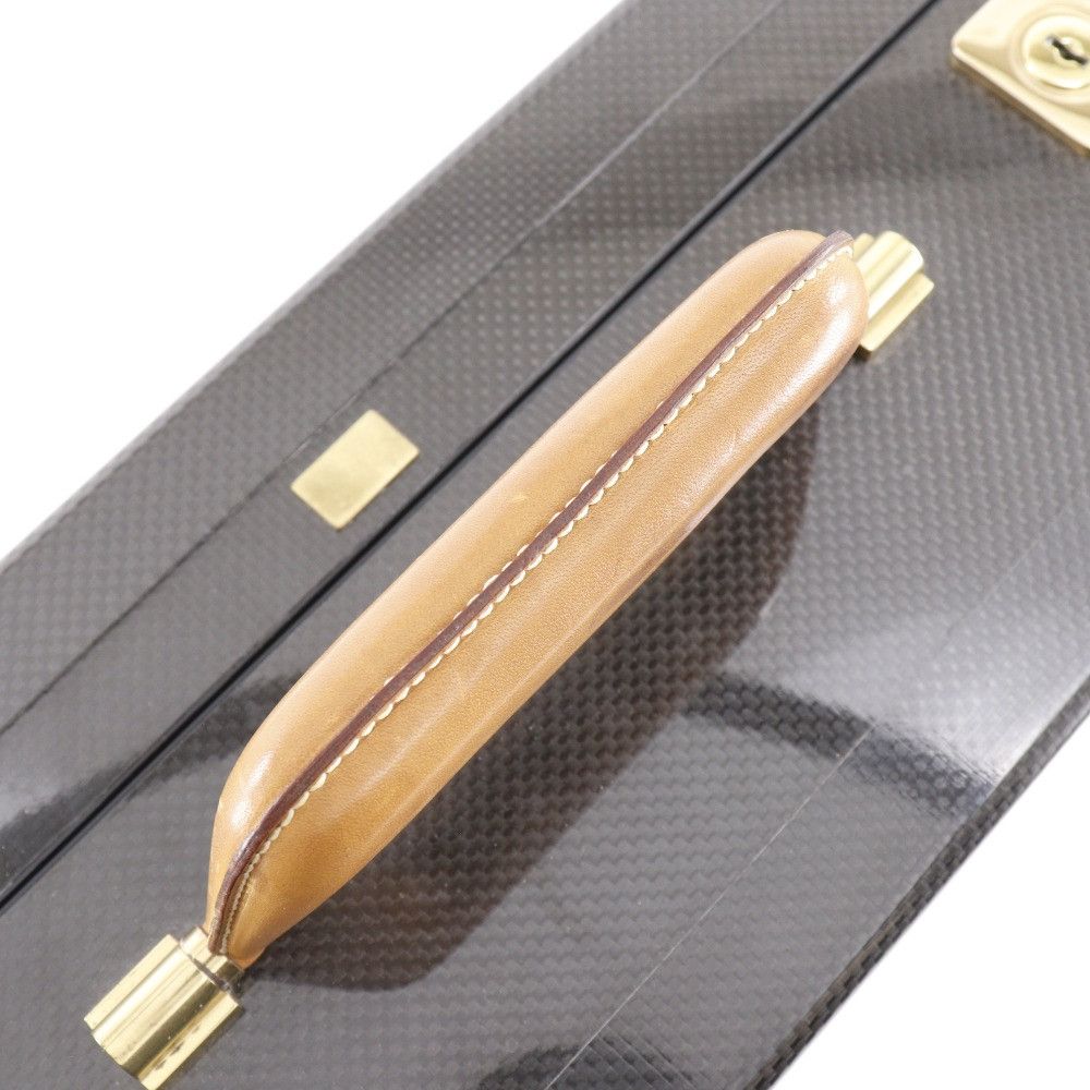 Hermes Hermes Hermes Espace GM Carbon Attache Case Leather Business Bag DUTY FREE for USA Size ONE SIZE - 5 Thumbnail