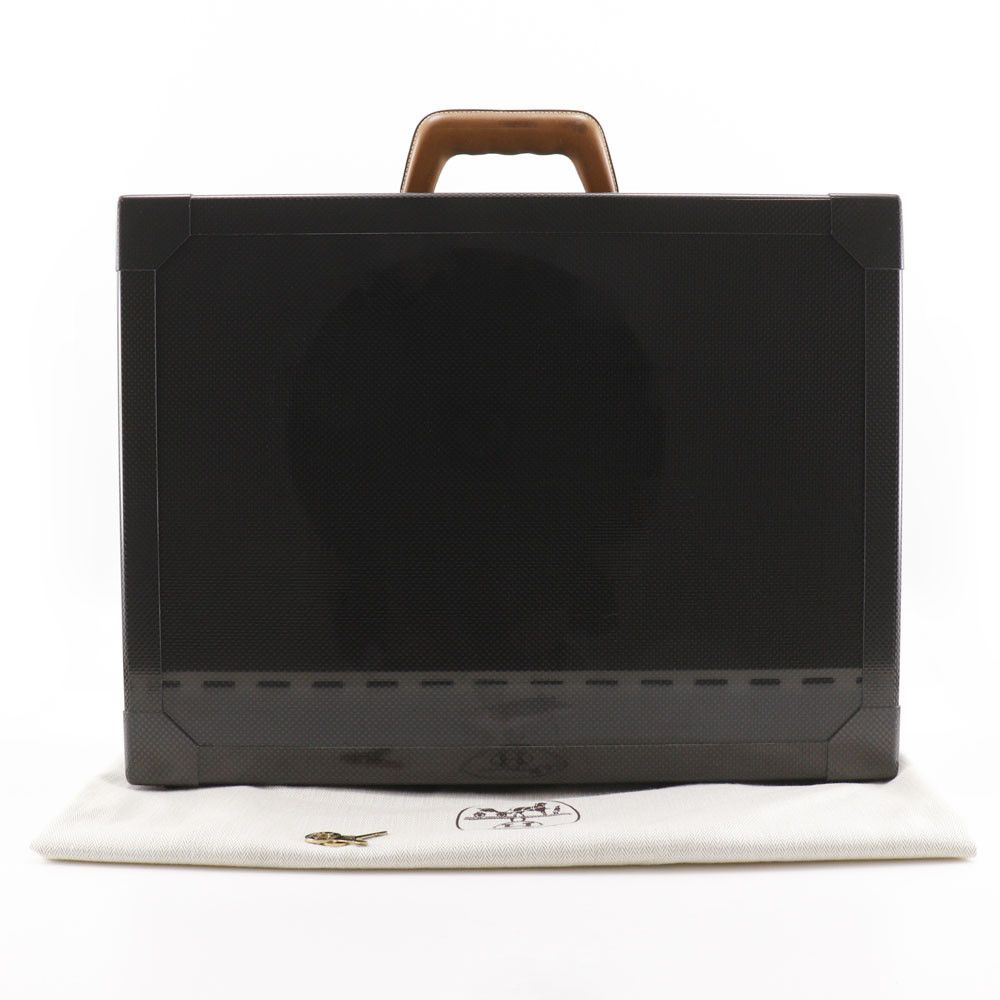 Hermes Hermes Hermes Espace GM Carbon Attache Case Leather Business Bag DUTY FREE for USA Size ONE SIZE - 20 Thumbnail