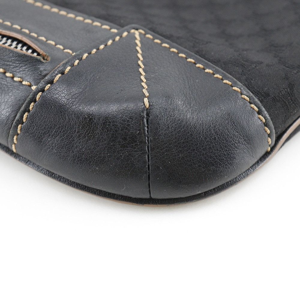 Celine Celine Celine Macadam Nylon Canvas Leather Shoulder Bag Canvas Shoulder Bag 157112JBU DUTY FREE for USA Size ONE SIZE - 4 Thumbnail
