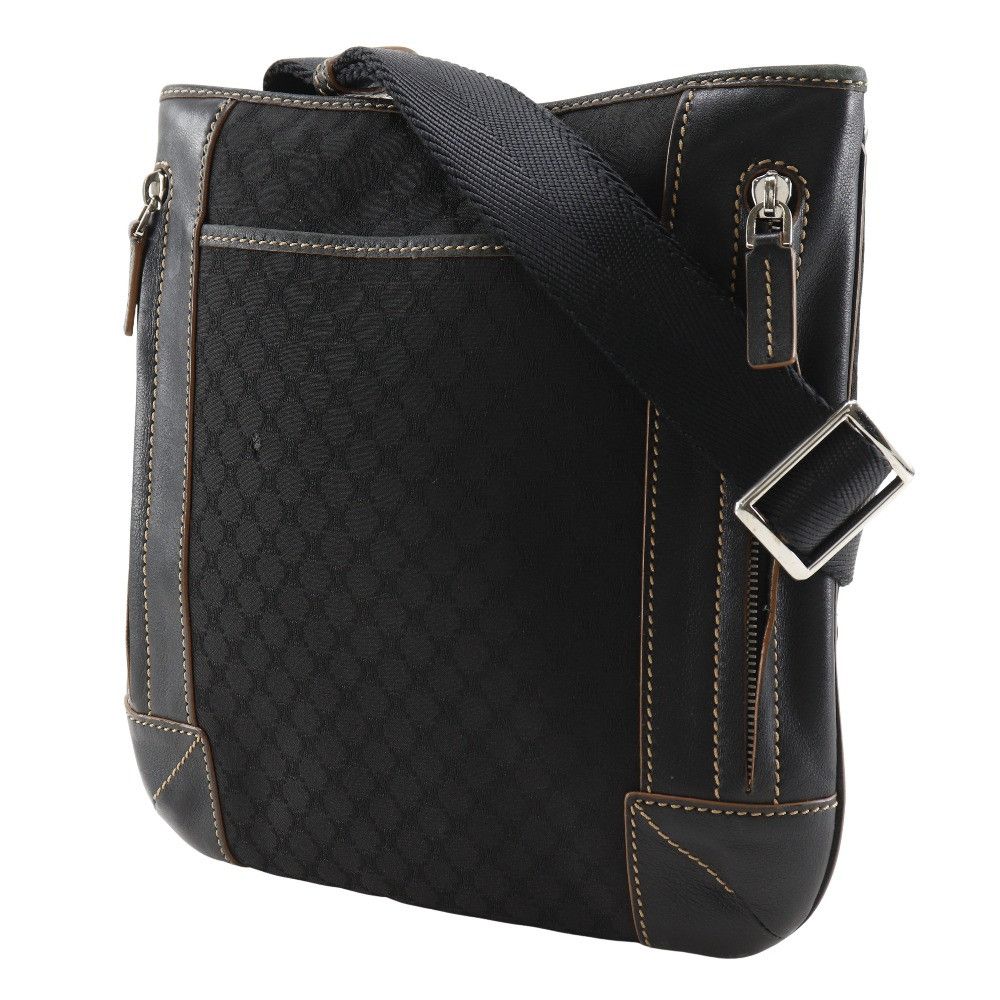 Celine Celine Celine Macadam Nylon Canvas Leather Shoulder Bag Canvas Shoulder Bag 157112JBU DUTY FREE for USA Size ONE SIZE - 2 Thumbnail