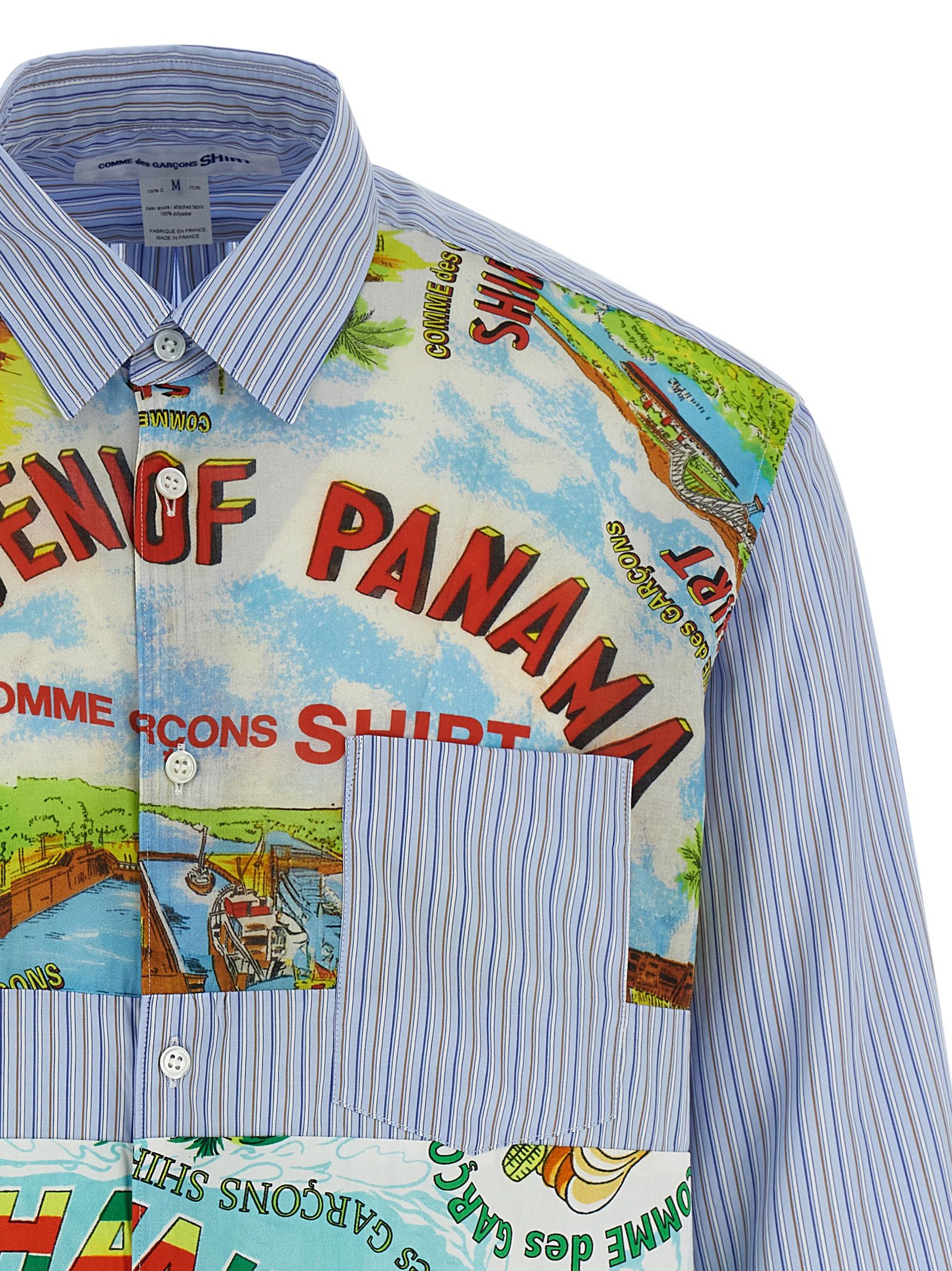 Comme des Garcons SHIRT Patterned inserts shirt Size US L / EU 52-54 / 3 - 3 Thumbnail