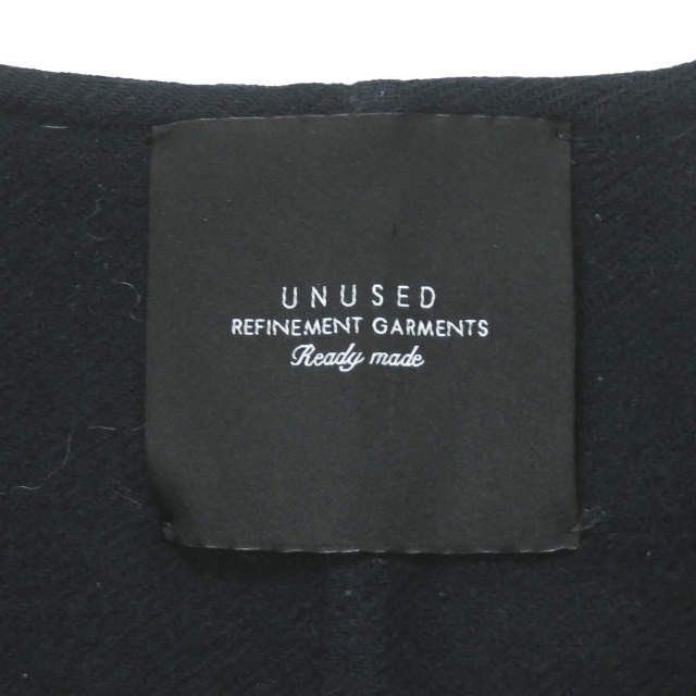 Other Other UNUSED Collarless Coat Wool Coat Leather Outerwear US1213 DUTY FREE for USA Size ONE SIZE - 3 Thumbnail