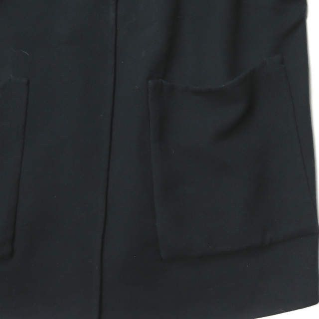 Other Other UNUSED Collarless Coat Wool Coat Leather Outerwear US1213 DUTY FREE for USA Size ONE SIZE - 5 Thumbnail
