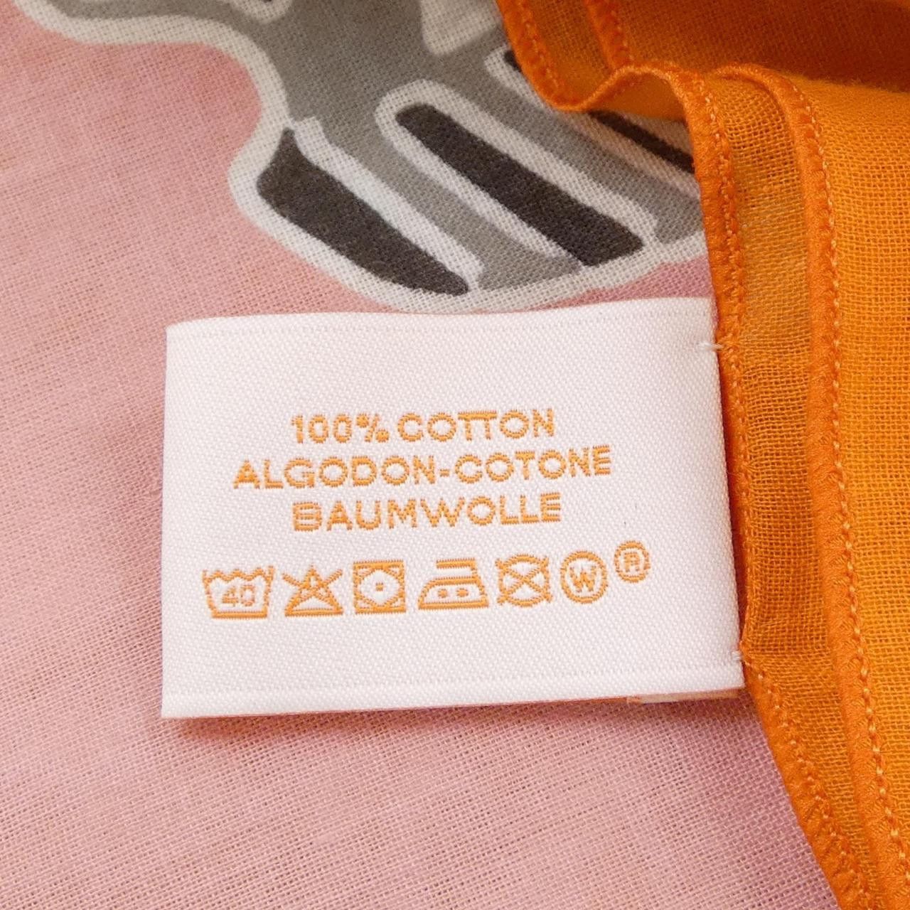 Hermes Hermes Hermes Cotton Scarf Cotton Shawl DUTY FREE for USA Size ONE SIZE - 3 Thumbnail