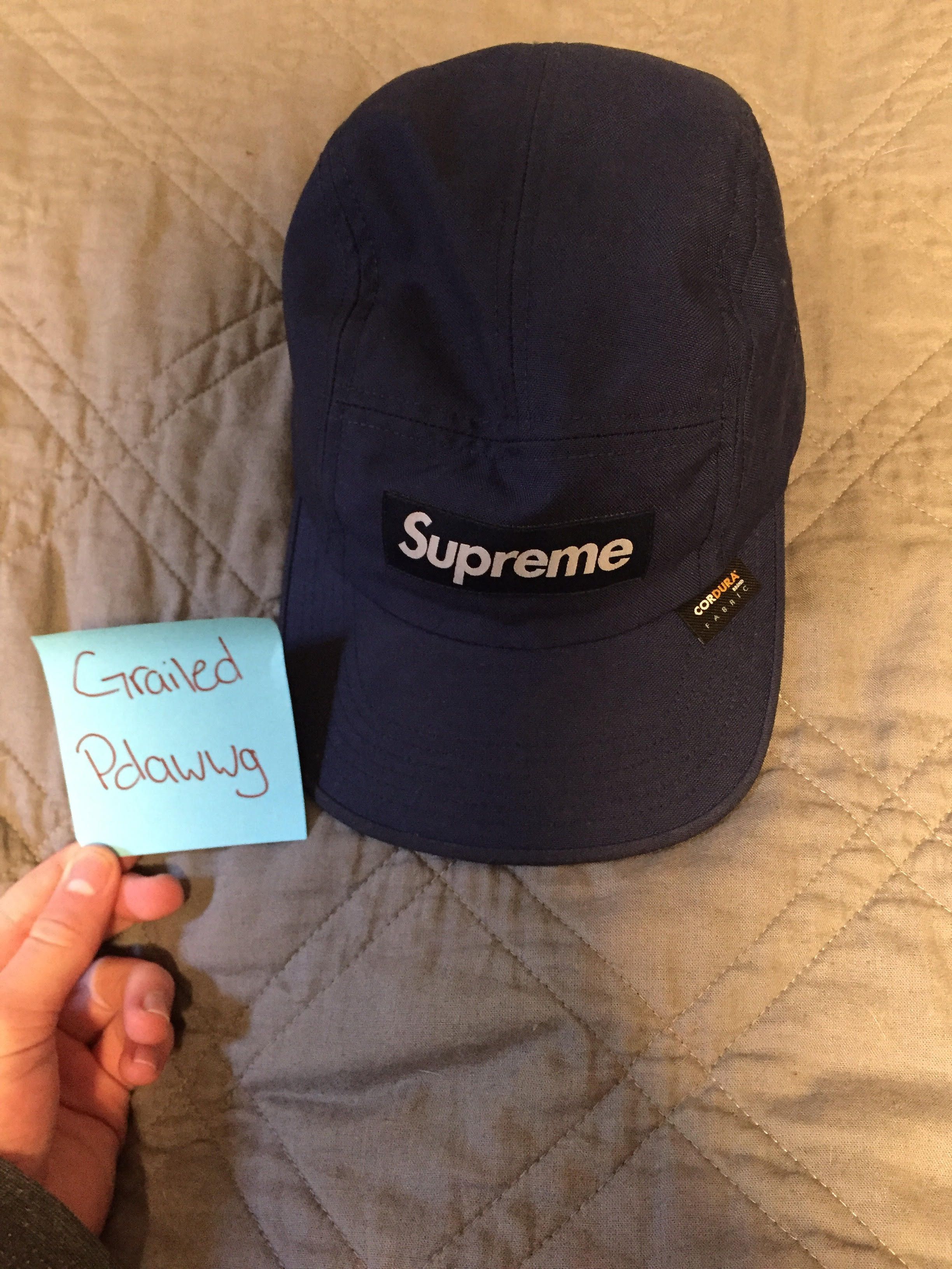 Supreme Washed Cordura Camp Cap Black