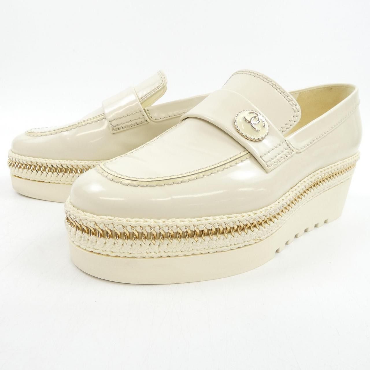 Chanel Chanel Chanel G37671X56228 Shiny Calfskin Shoes Leather Shoes G37671X56228 DUTY FREE for USA Size ONE SIZE - 3 Thumbnail