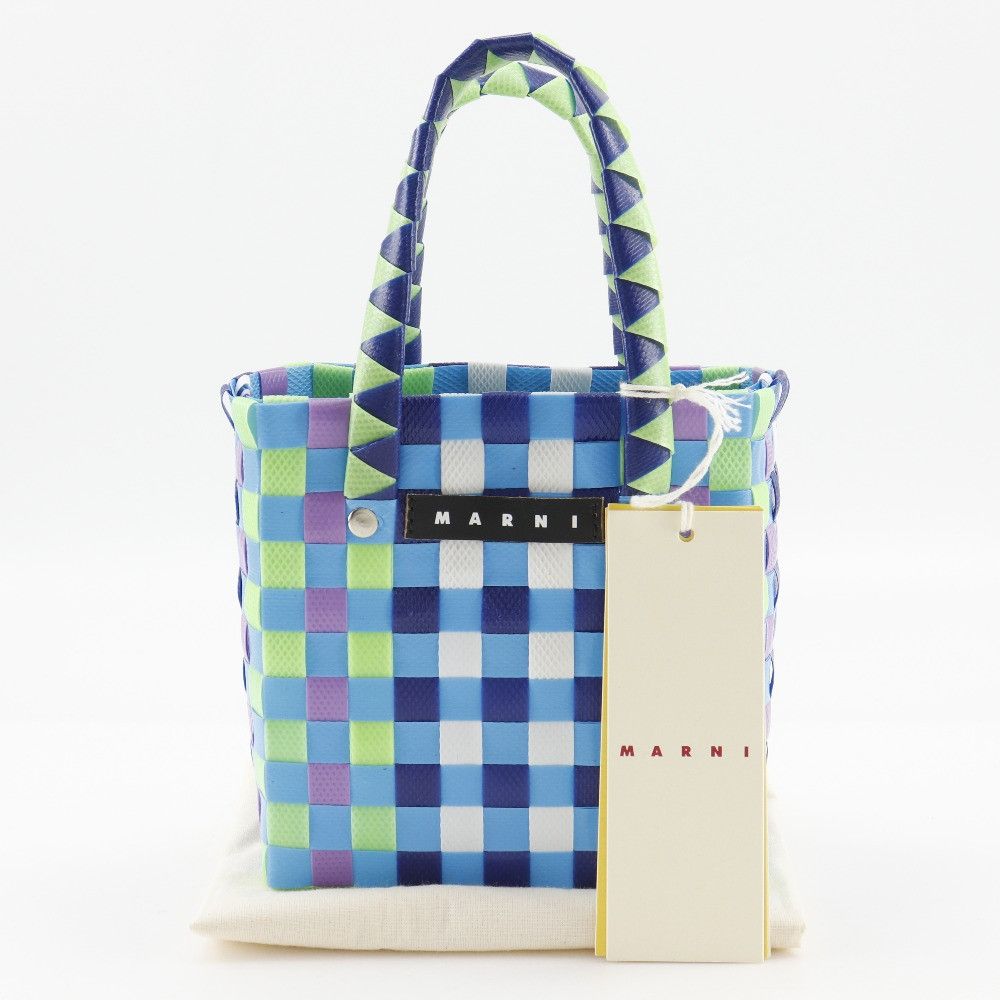 Marni Marni Marni Woven Micro Basket Polypropylene Handbag Plastic Handbag MW55F DUTY FREE for USA Size ONE SIZE - 11 Thumbnail